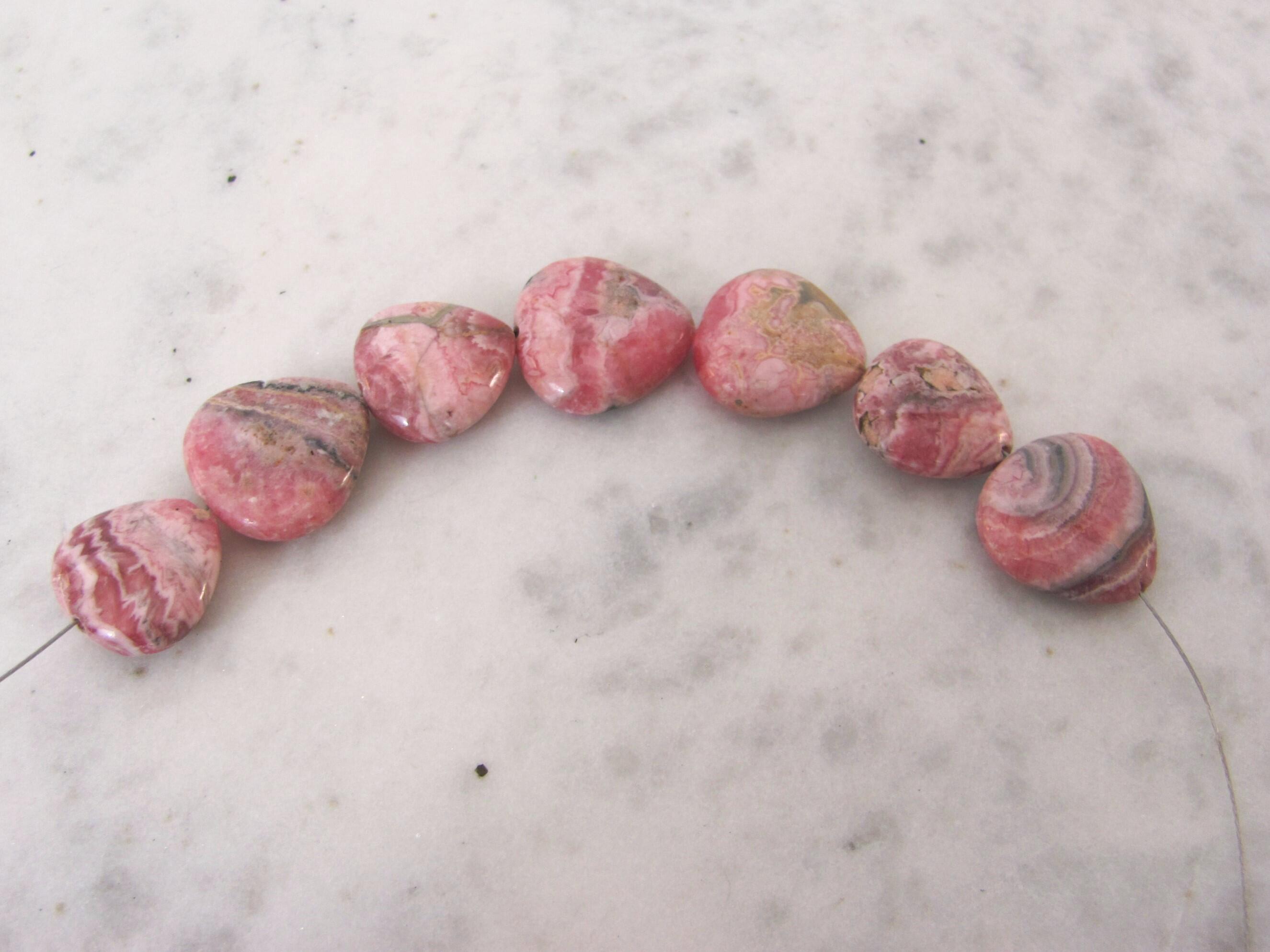 Rhodochrosite Necklace in Sterling Silver or Gold Filled