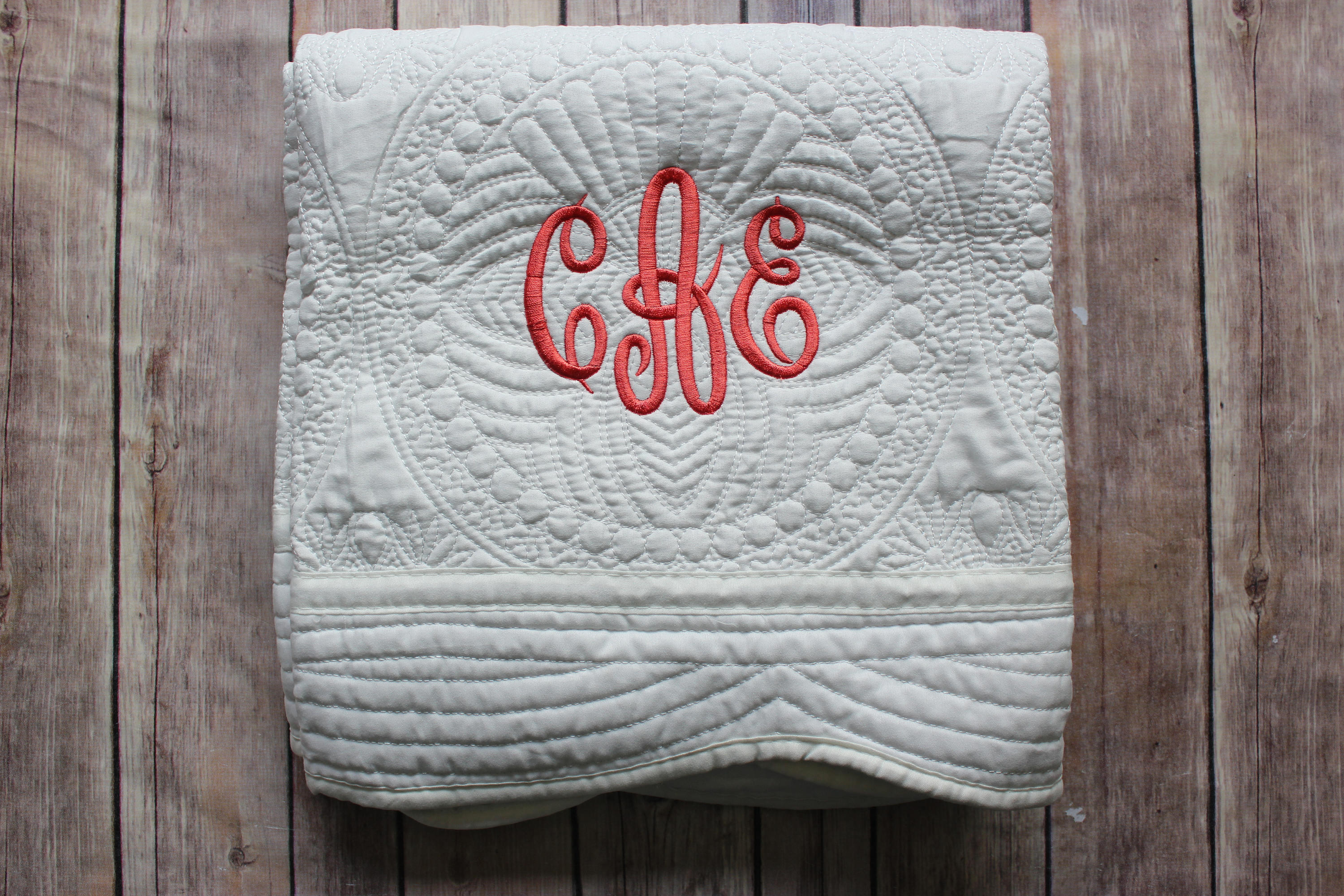 Monogram quilt online