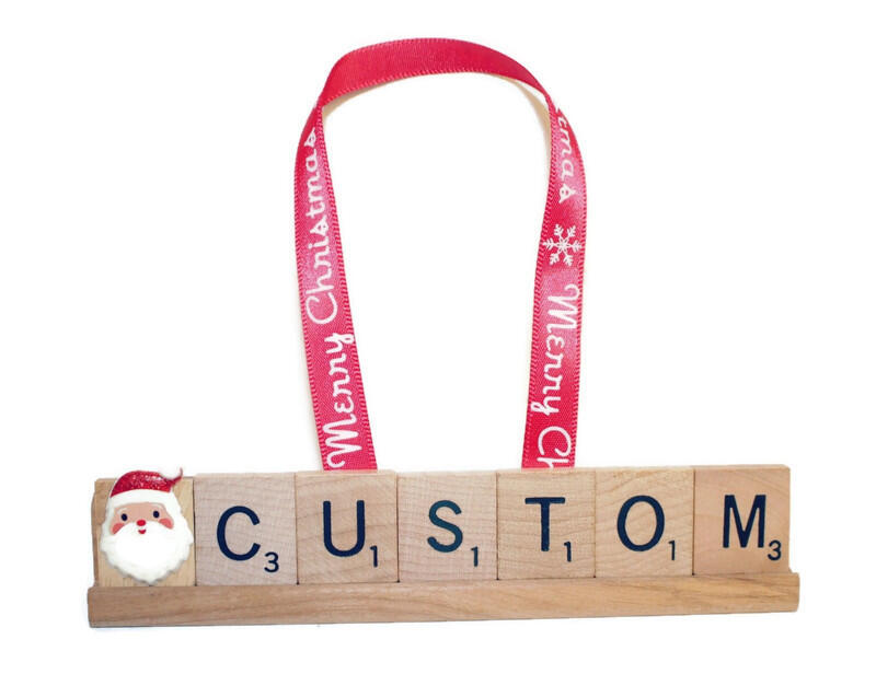 Personalized Christmas Scrabble Ornament