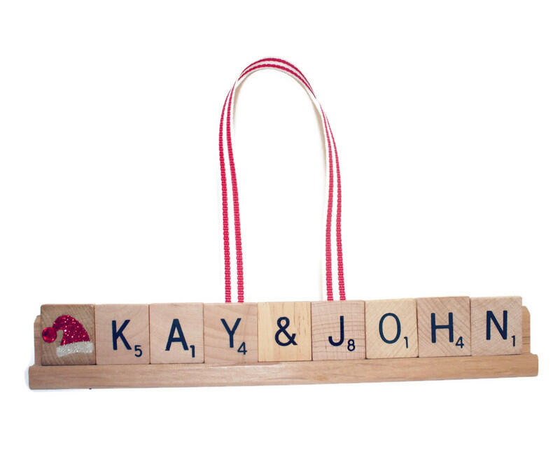 Personalized Christmas Scrabble Ornament