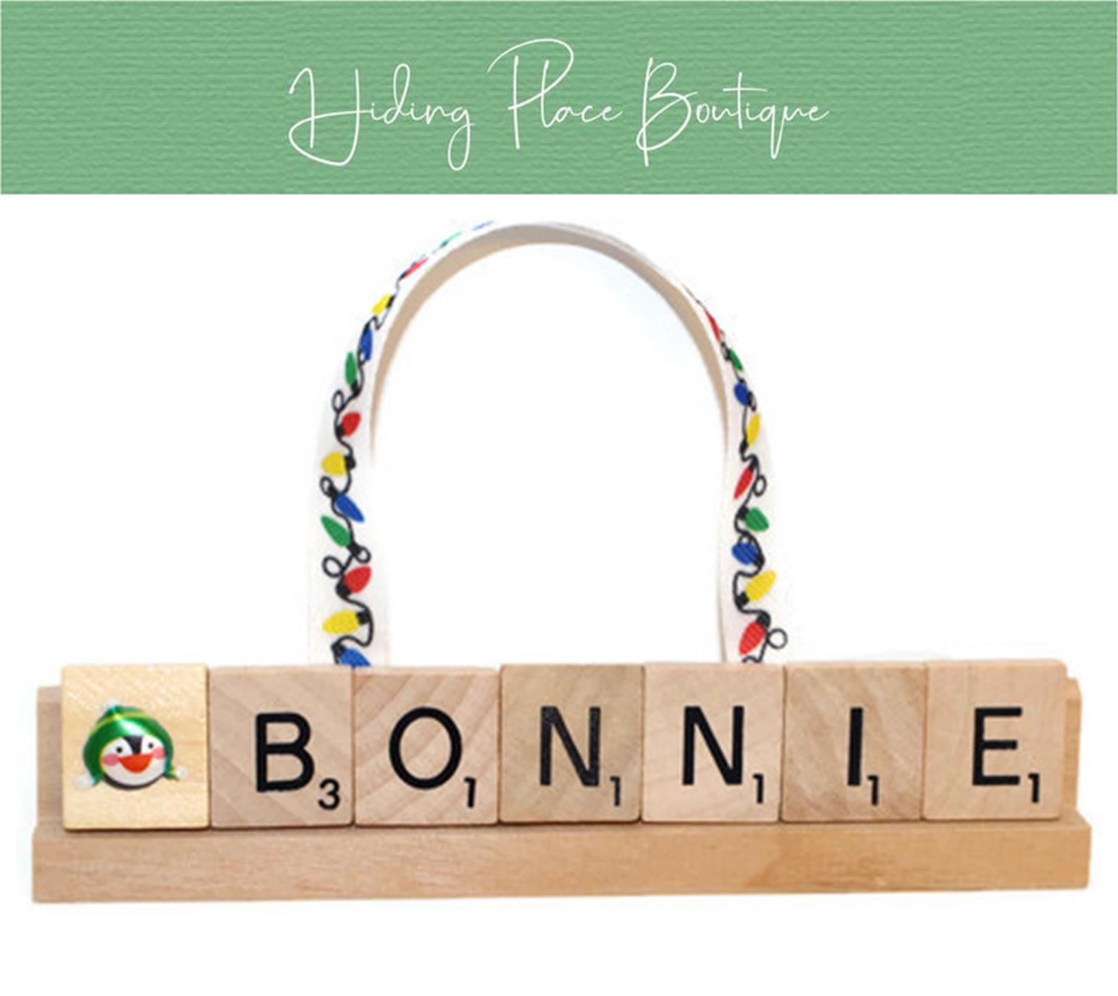 Personalized Christmas Scrabble Ornament