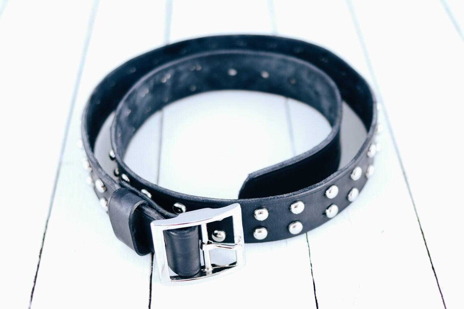 Men's Belts: leather, ribbon, studded