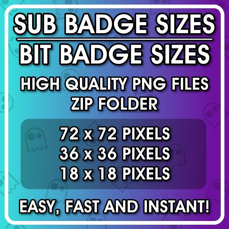 Custom Sub / Bit Badges for Twitch Cheer Channel Point 