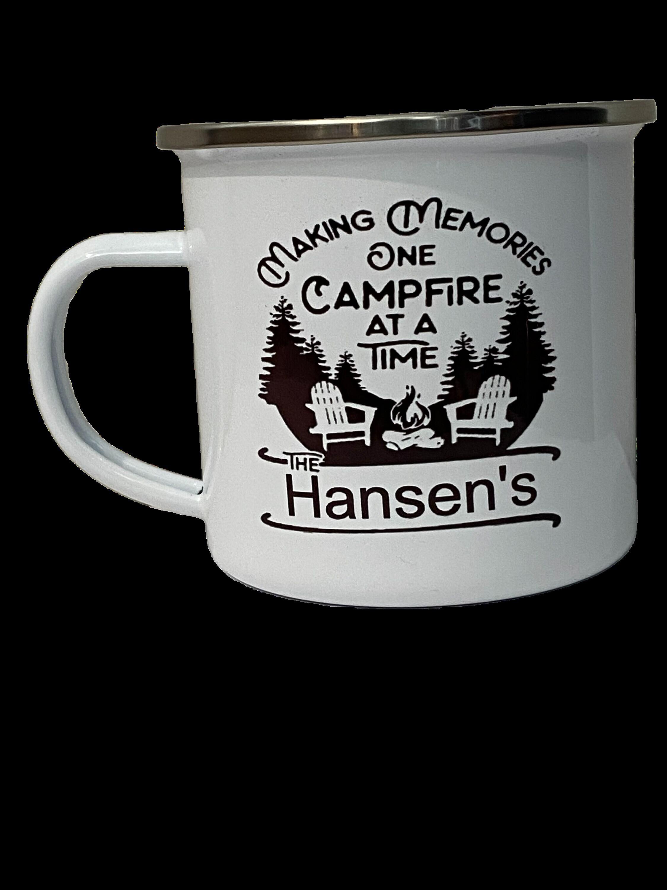 Making Memories One Campsite At A Time - Personalized Enamel Mug