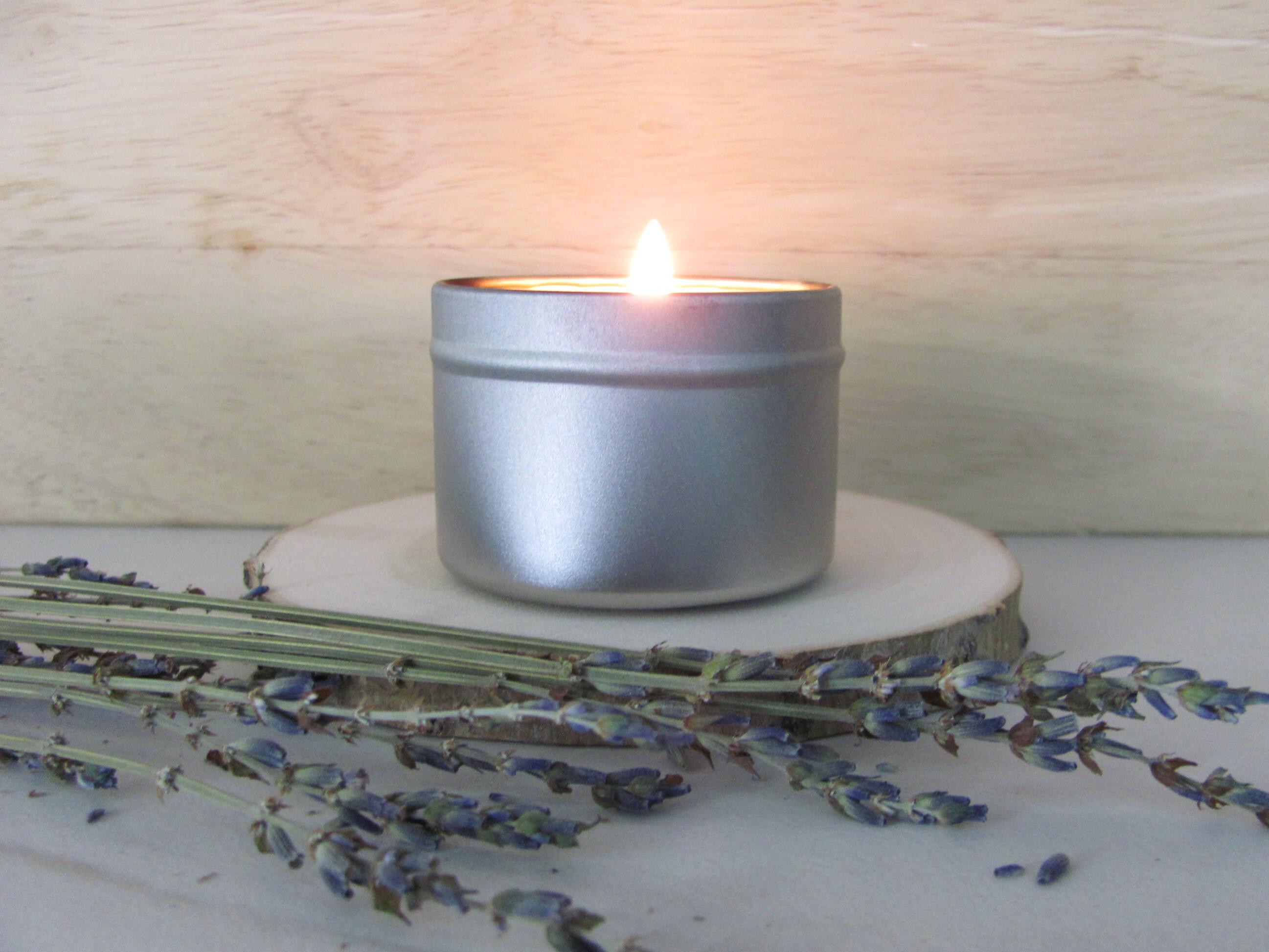 Handmade Candle Soy, Lavender Bergamot Essential Oil Soy Wax Candles  Natural Scented Candles, Aromatherapy Candle, Farmhouse Decor Custom 