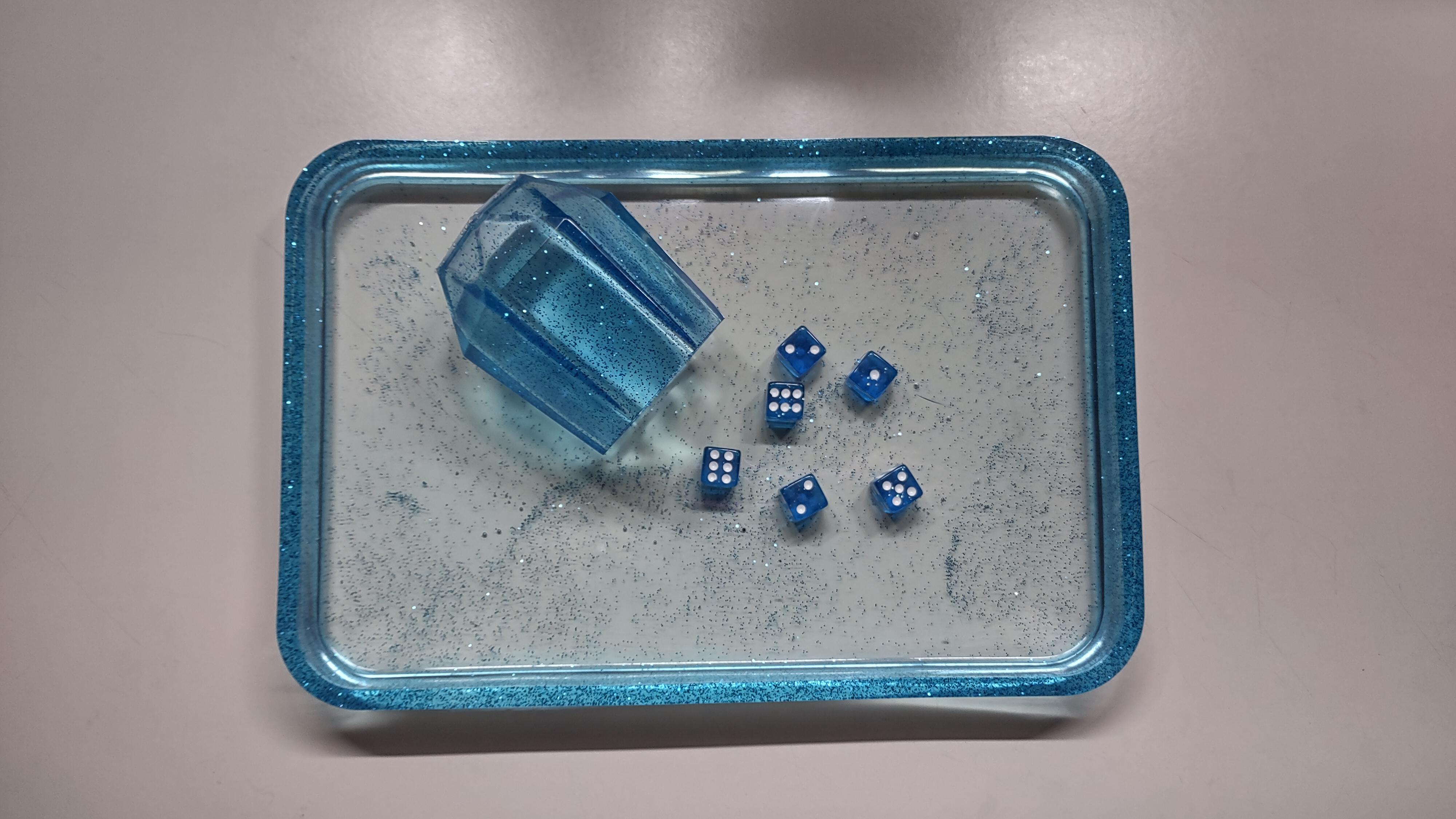 Pp Sky Blue Dice Ice Cube Tray