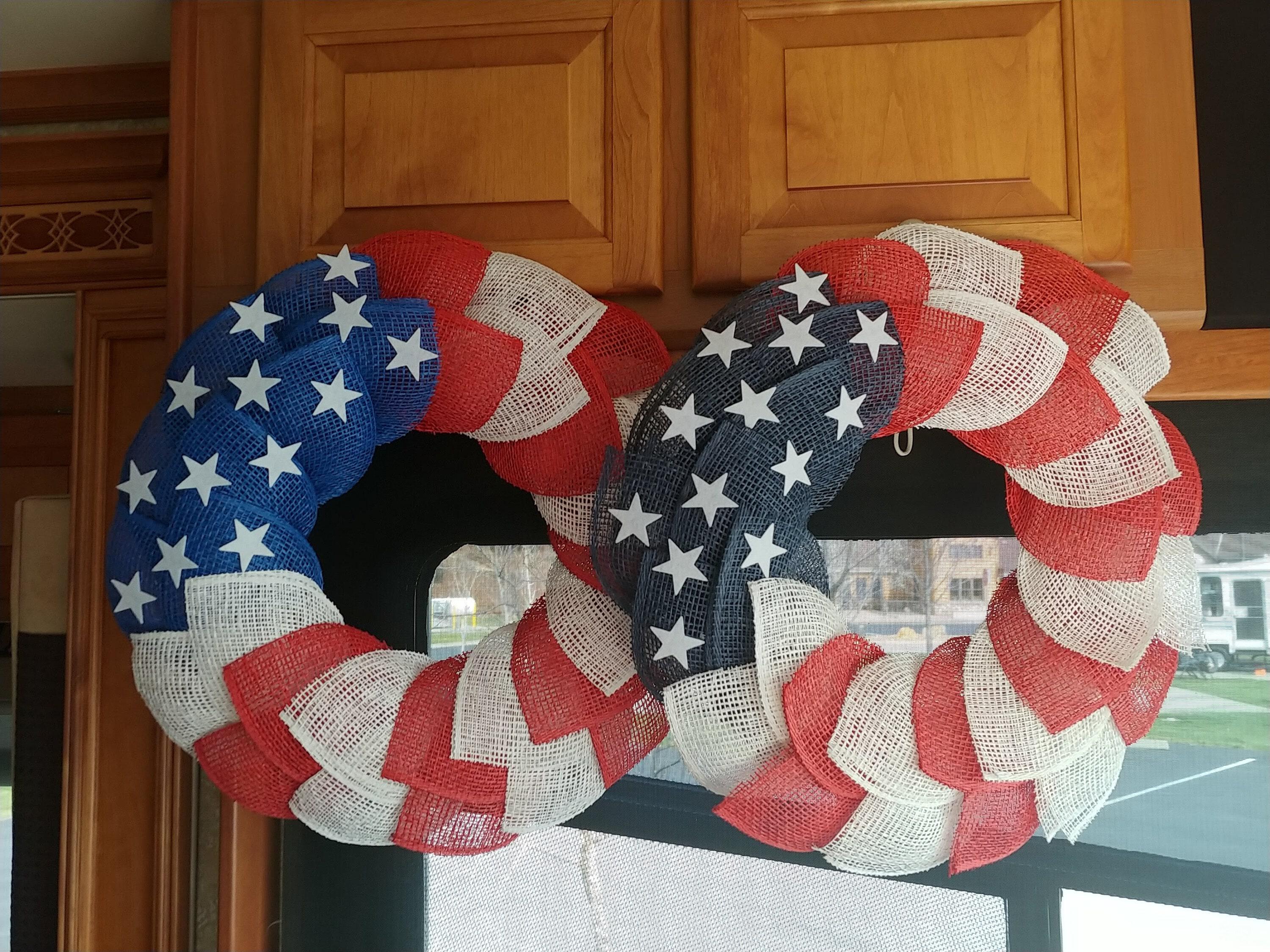 Patriotic Wreath, Everyday Wreath, Front Door Wreath, Red White offers and Blue Wreath, Round Wreath, Inspirational Patriotic Wreath, 4th of July