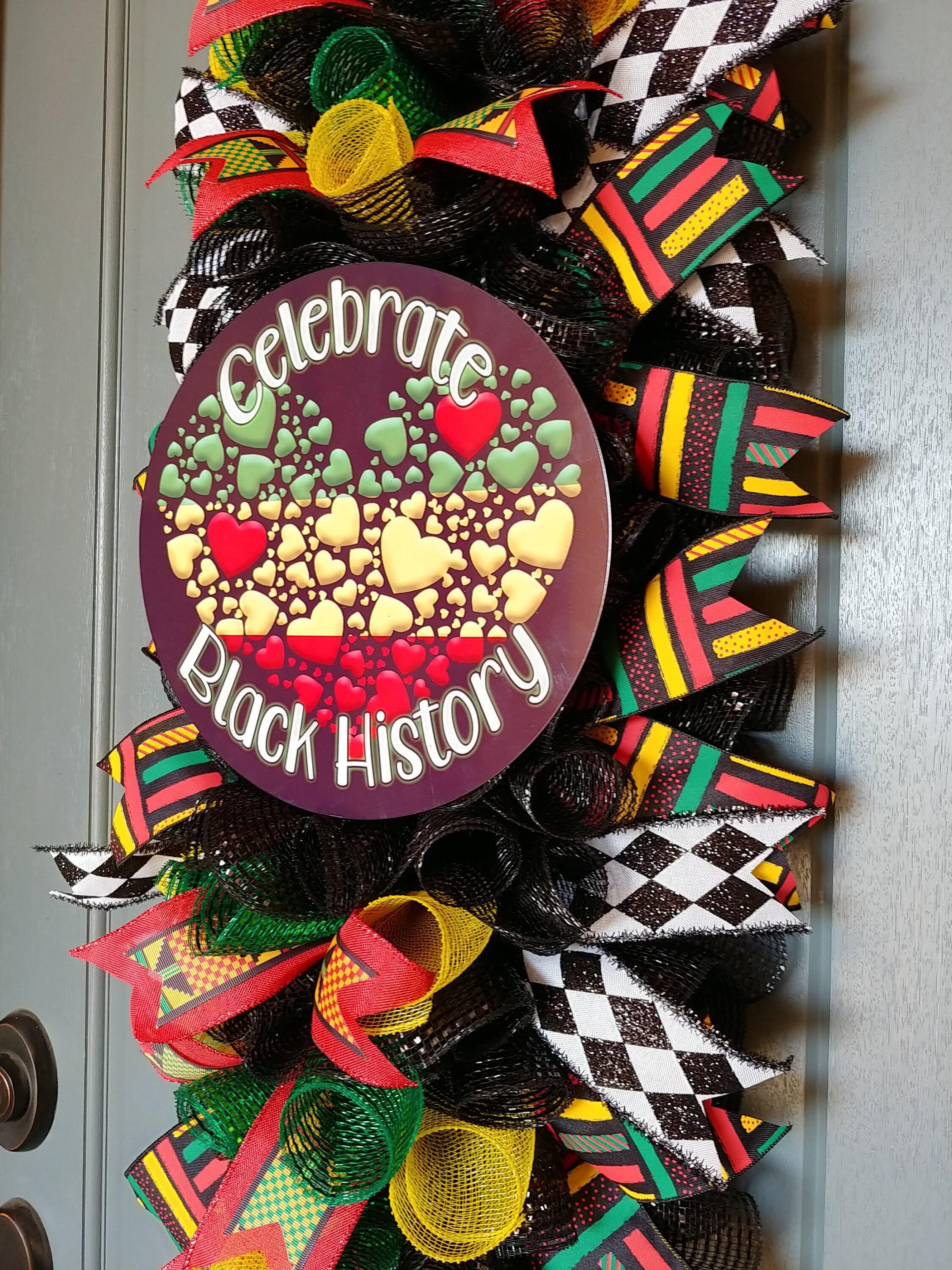 Black Pride offers Wreath, Juneteenth Celebration, Black Lives Matter, Mahogany, Black History Decor for your door