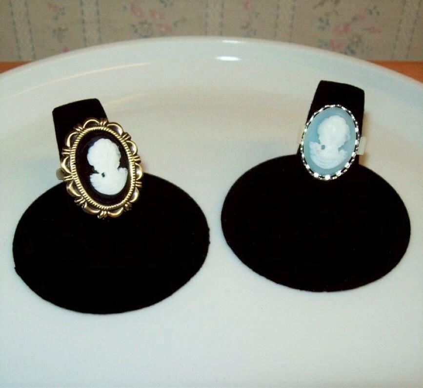 Victorian Lady Cameo Adjustable Ring