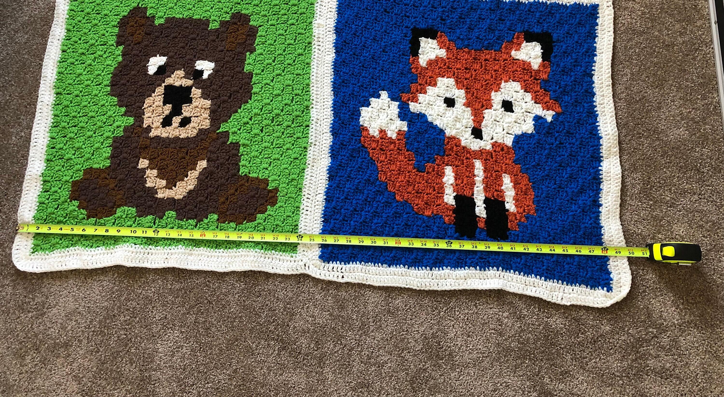 Crochet wolf blanket pattern free hot sale