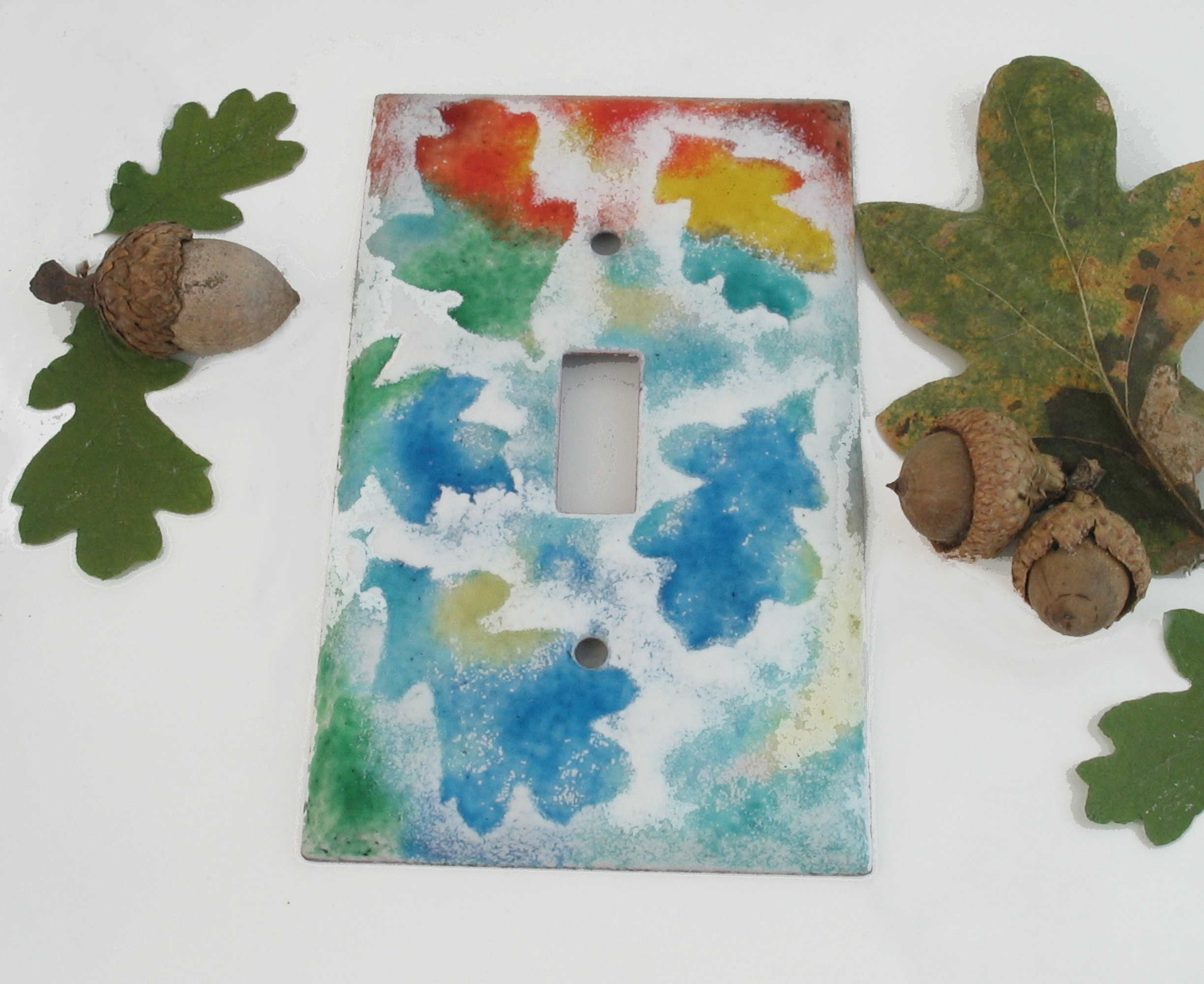 Fall theme light switch cover