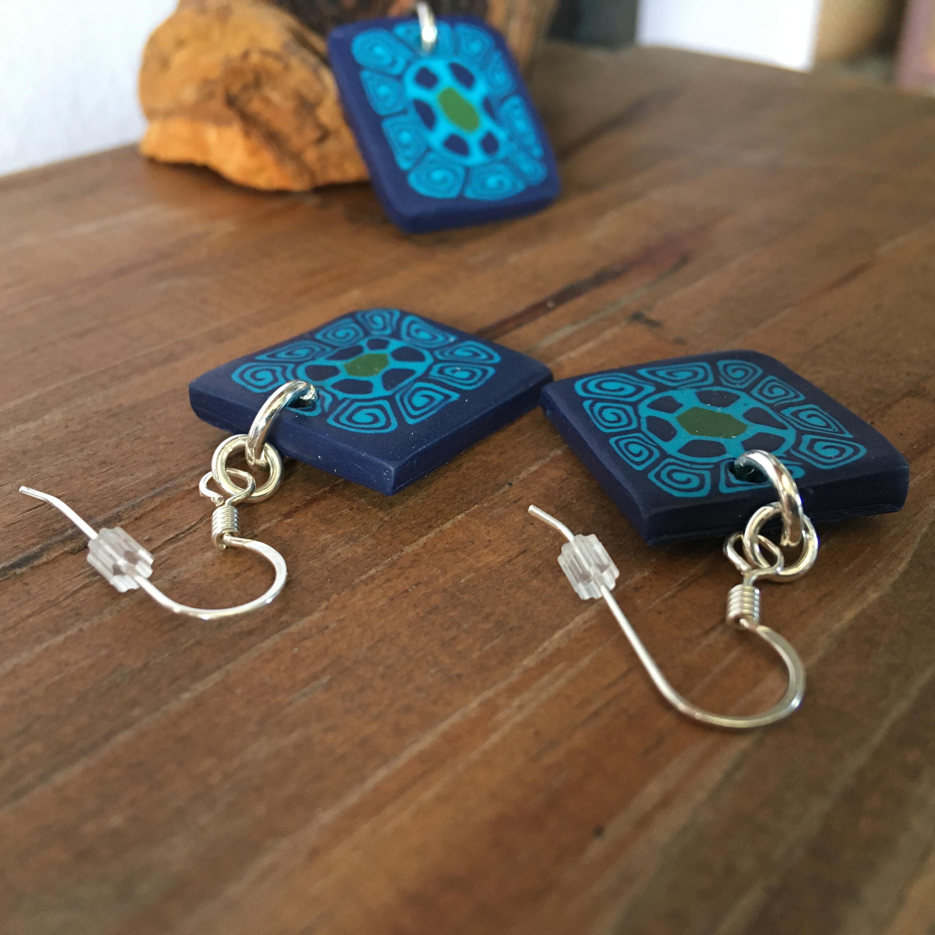 Handcrafted Polymer Clay Earrings- Lucky Charms