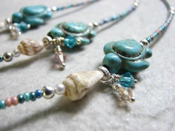 turquoise-turtle-ankle-bracelets