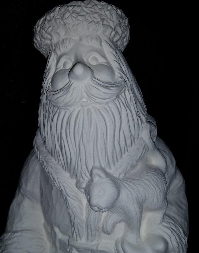 Ceramic Santa Claus, Ready To Paint, Ornament, Figurine, Christmas Decor,  Vintage Style, Gift Idea, Old World Santa, Bisque, Collectable