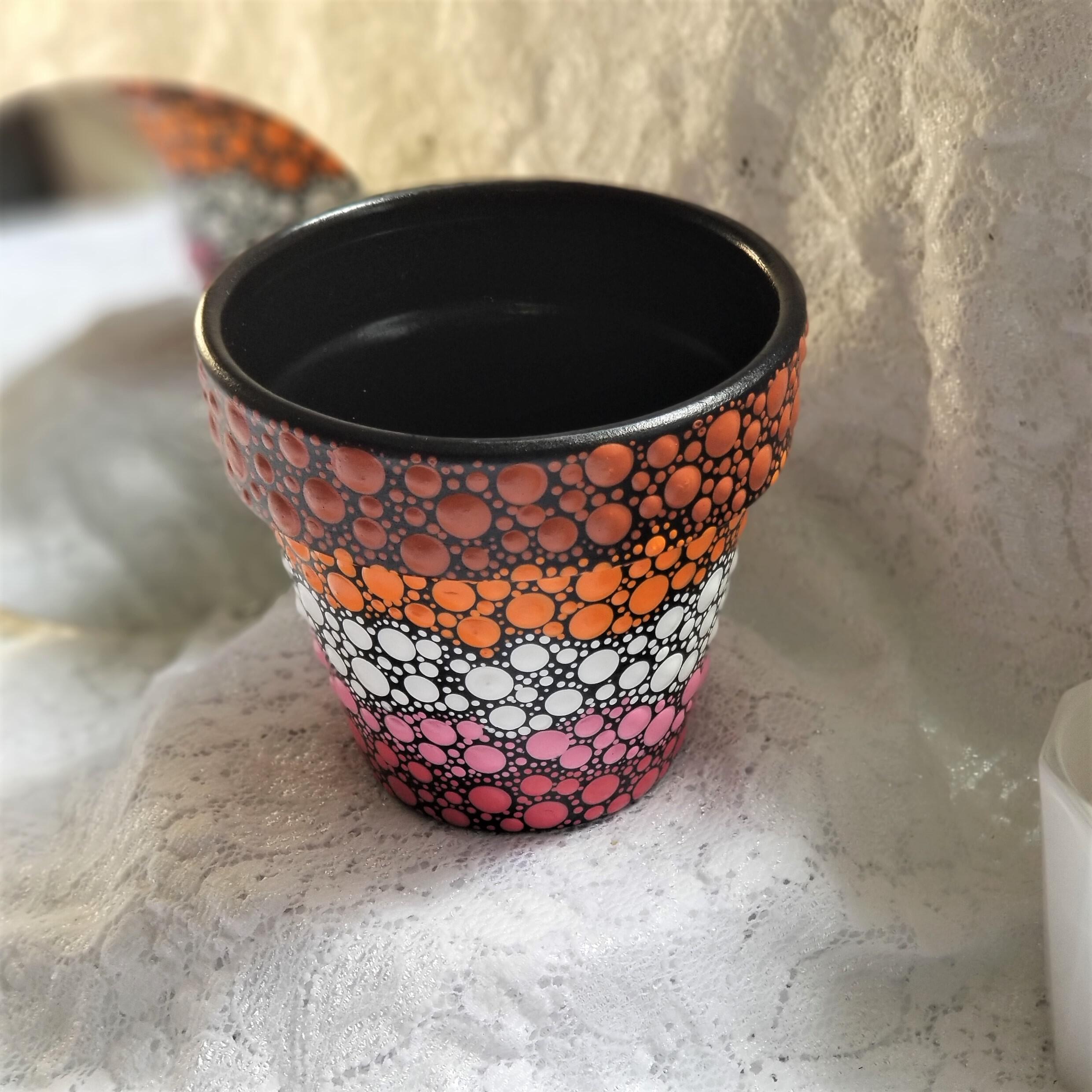 CUSTOM ORDER ONLY | Handpainted Flowerpot | Black Woman Pot | outlet Painted Terracotta Planter | Great Home and Garden Decór Gift