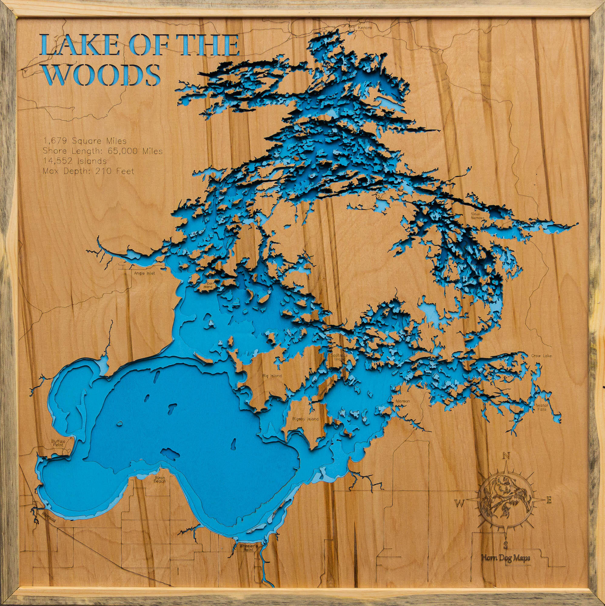 lake of the woods map