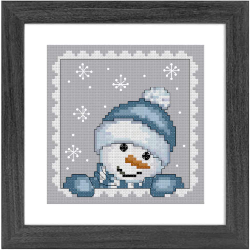 Handmade Supplies :: Sewing & Fiber :: Patterns :: Cross Stitch Patterns :: Winter Cross Stitch Pattern - Snow Cross Stitch Pattern - Snowman Cross Stitch Pattern - Blue PDF Download Cross Stitch - Pattern Keeper handmade-supplies-sewing-fiber-patterns-cross-stitch-patterns-winter-cross-stitch-pattern-snow-cross-stitch-pattern-snowman-cross-stitch-pattern-blue-pdf-download-cross-stitch-pattern-keeper