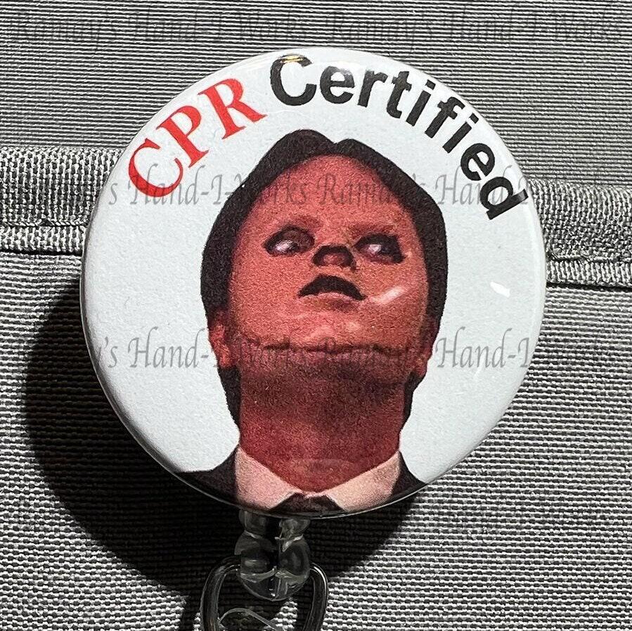 CPR Retractable Badge Reel / Retractable Badge/ Funny / Office Badge/ GIFT  