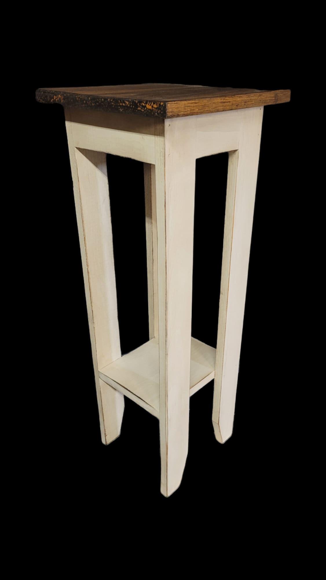 Products Rustic plant stand accent table