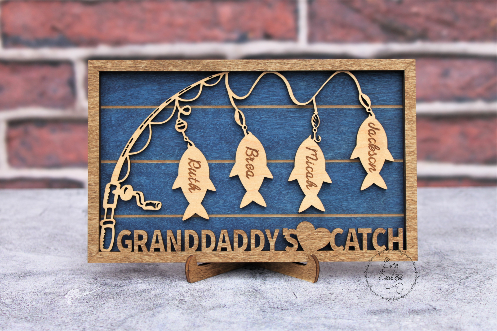 Holiday & Seasonal :: Father's Day :: Personalized Fish Name Sign