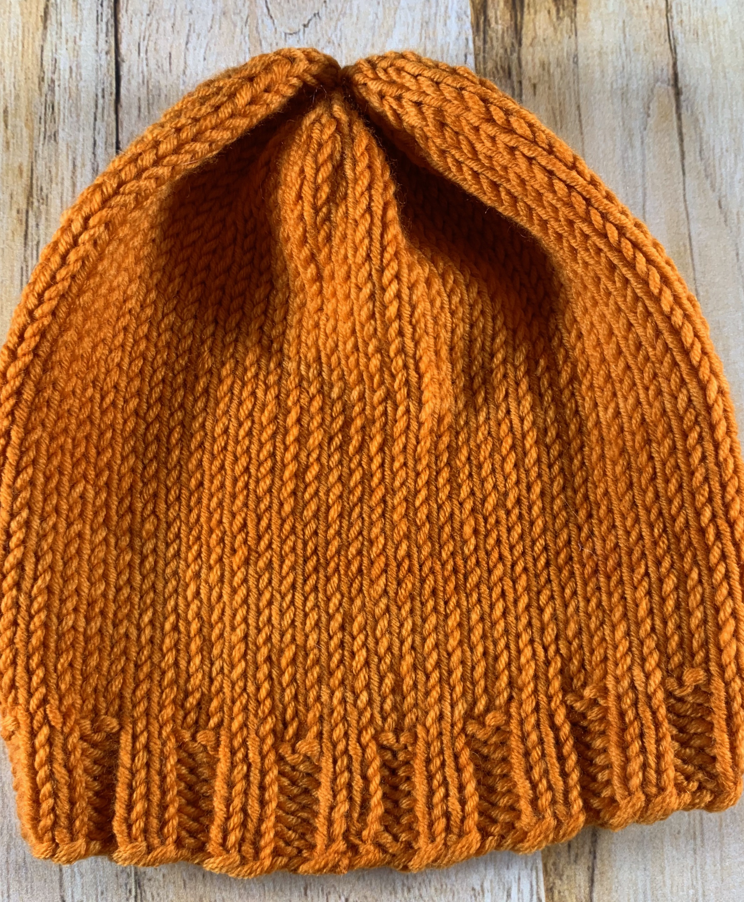 orange baby hat