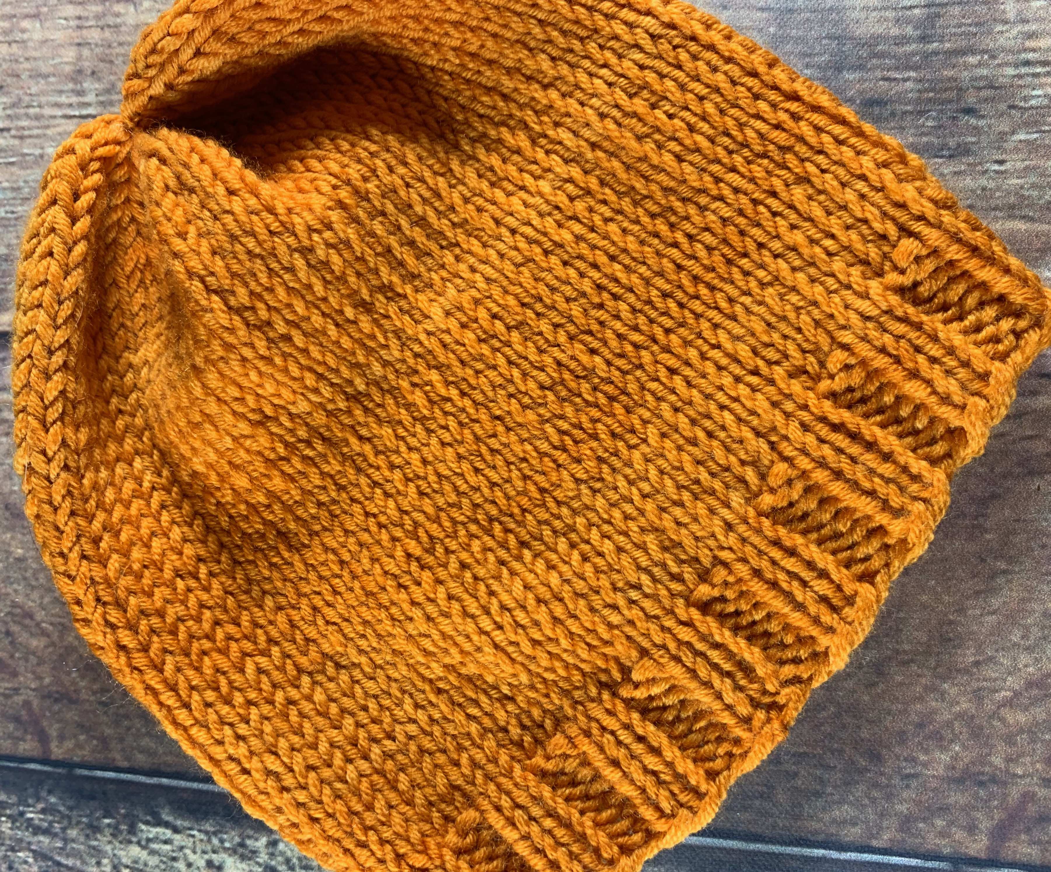 orange baby hat