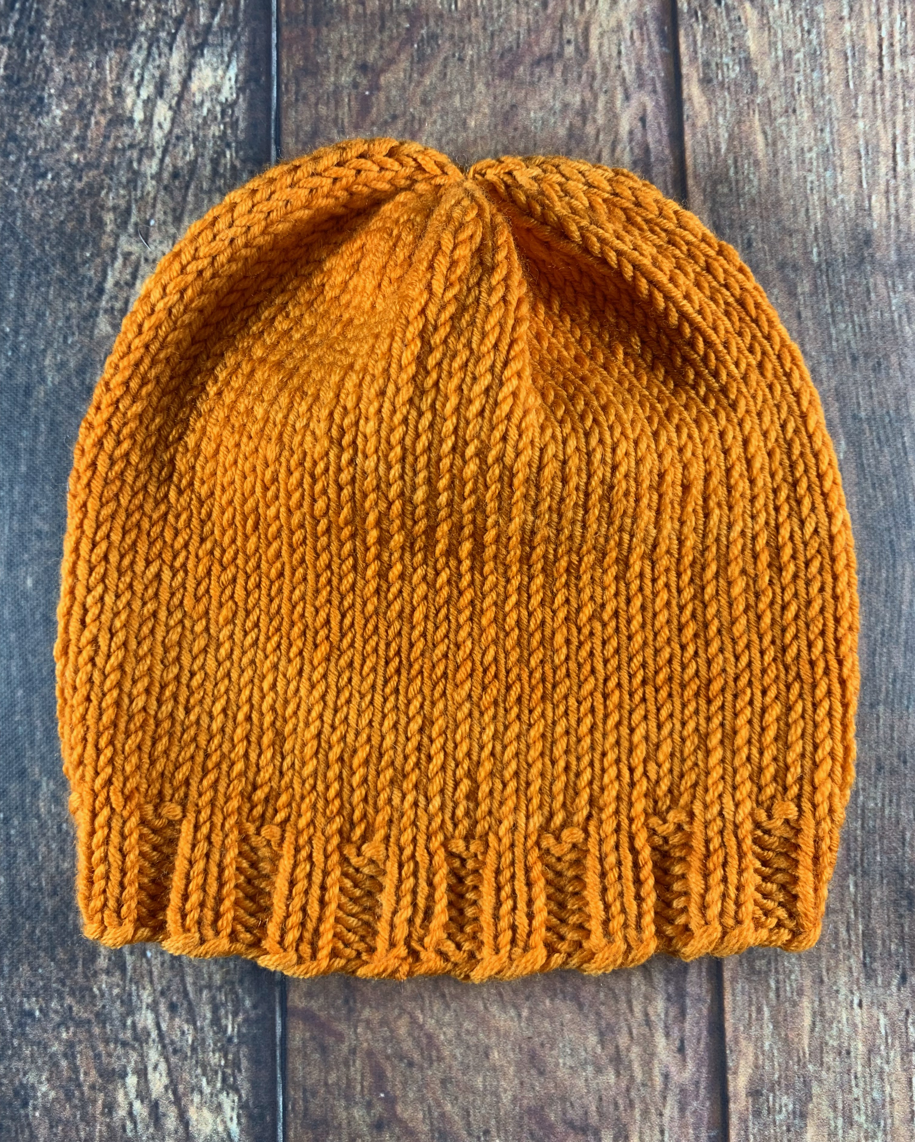 orange baby hat