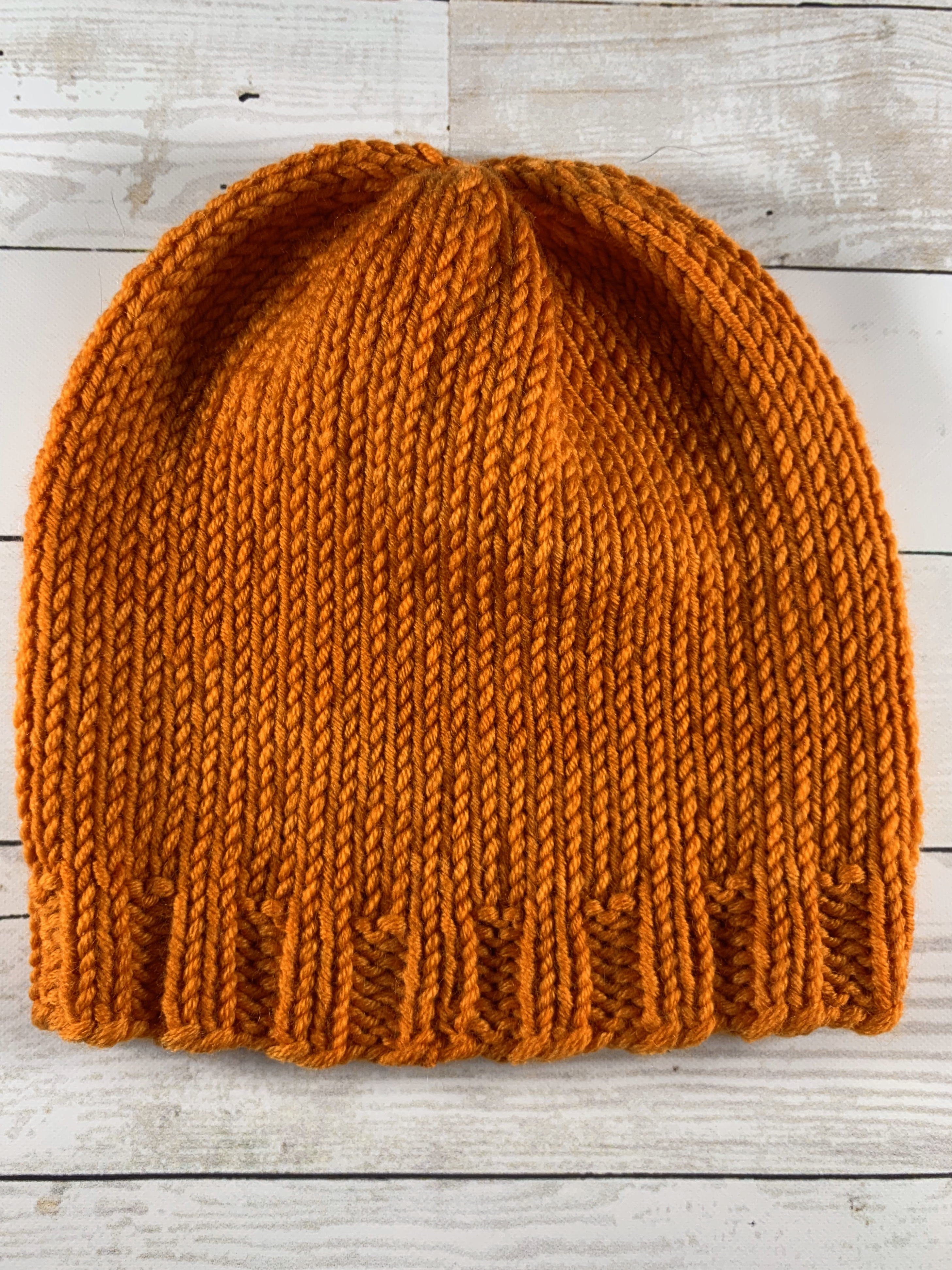 orange baby hat