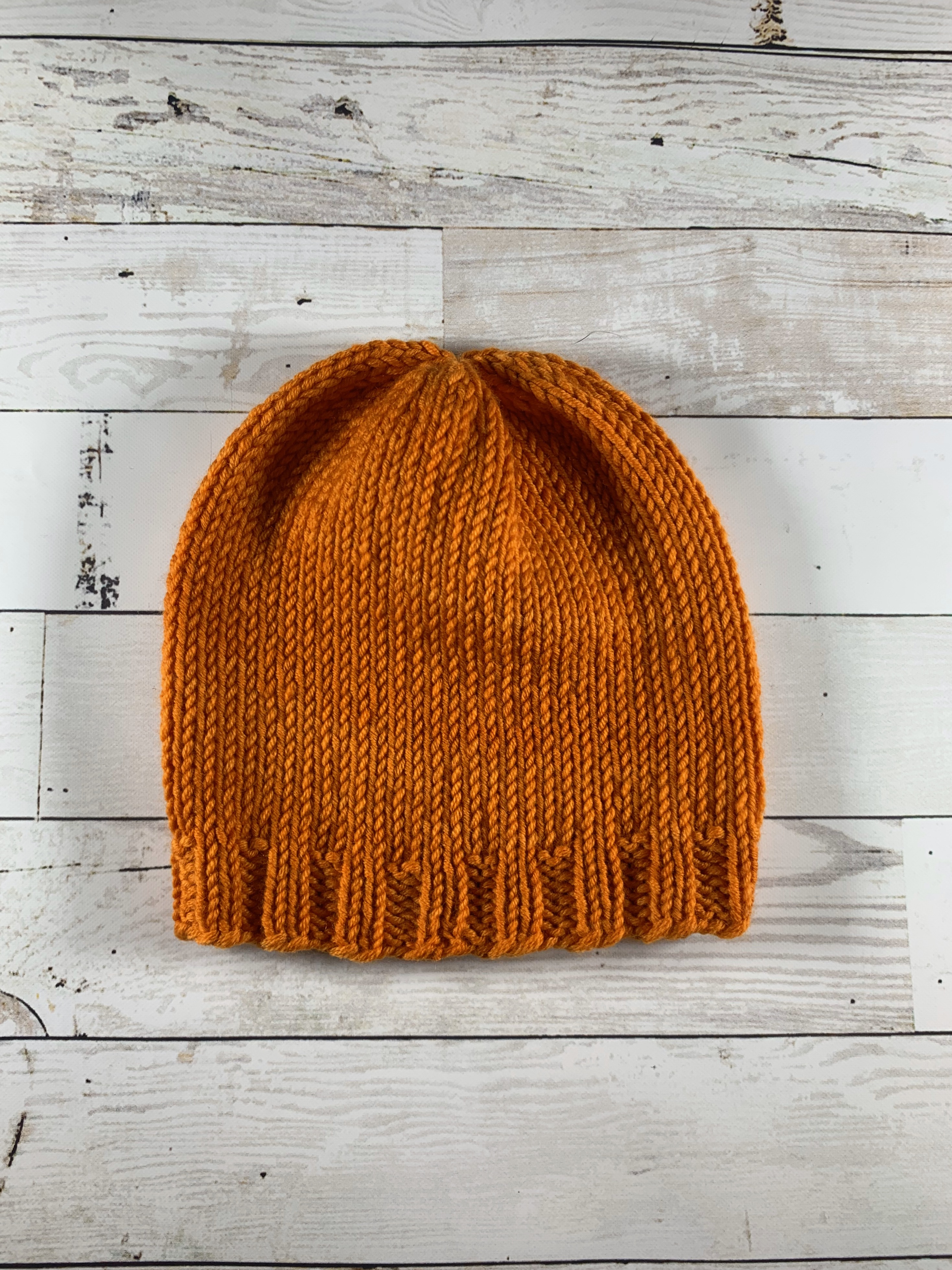 orange baby hat