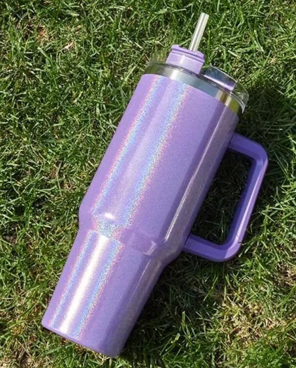 Home & Living :: Holographic Shimmer 40 oz. tumbler - NO BLING ON THIS  TUMBLER