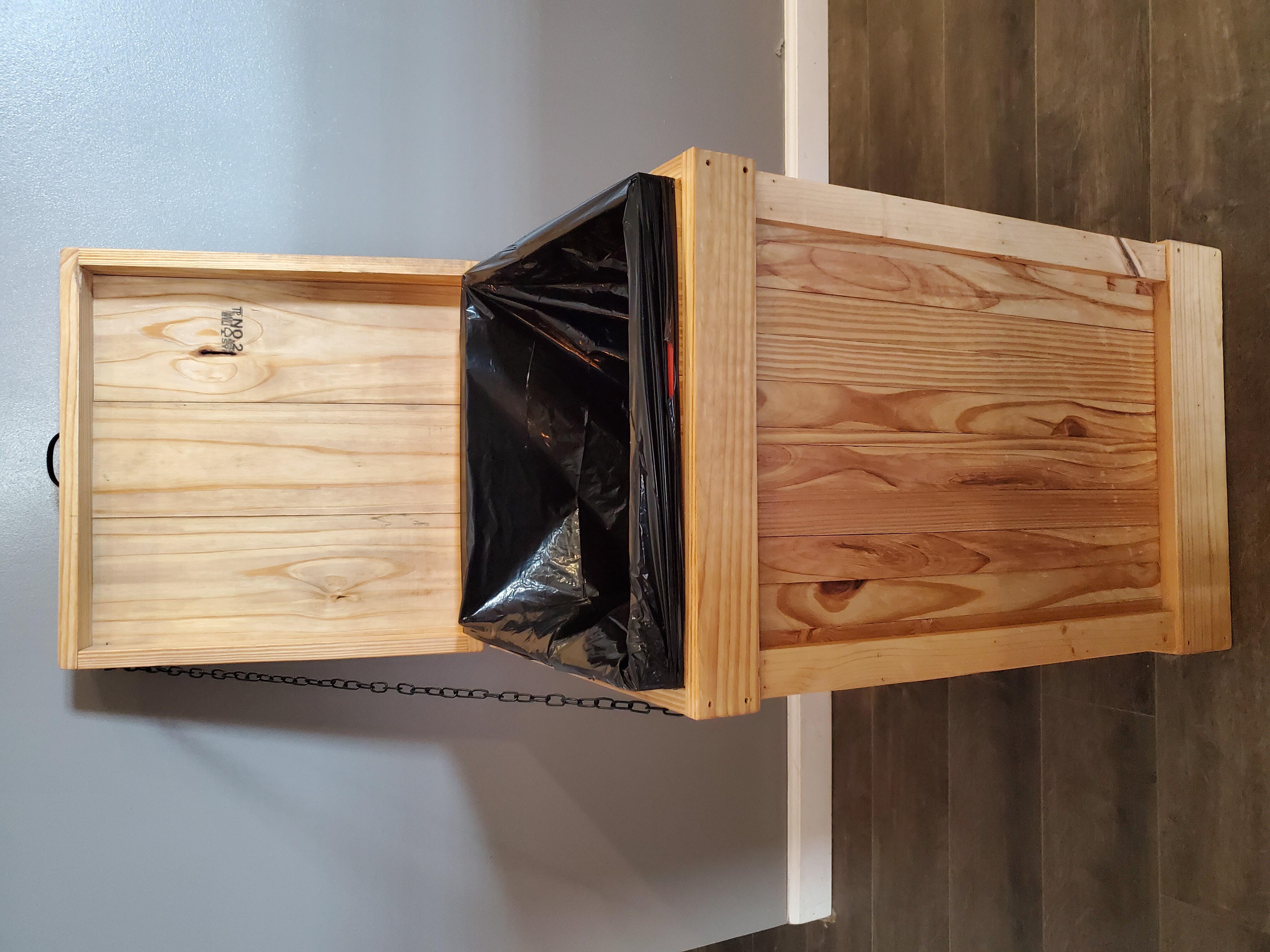 How To Make A Wooden Trash Can