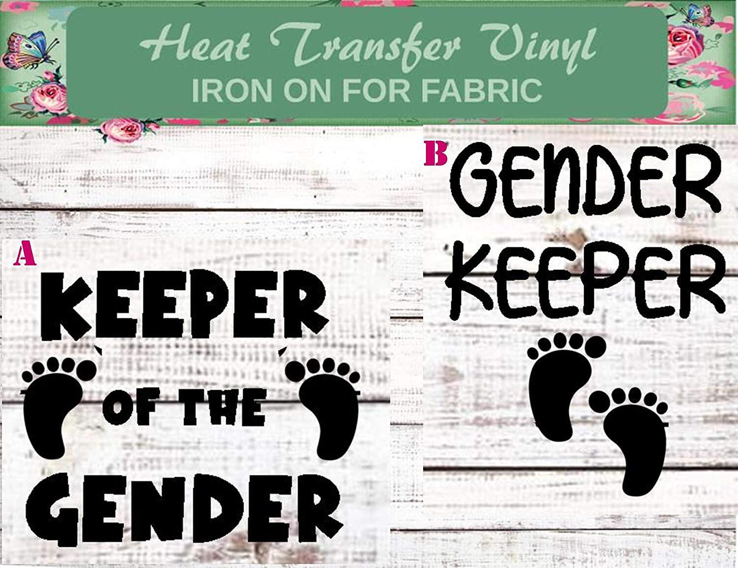 baby reveal iron ons - gender keeper