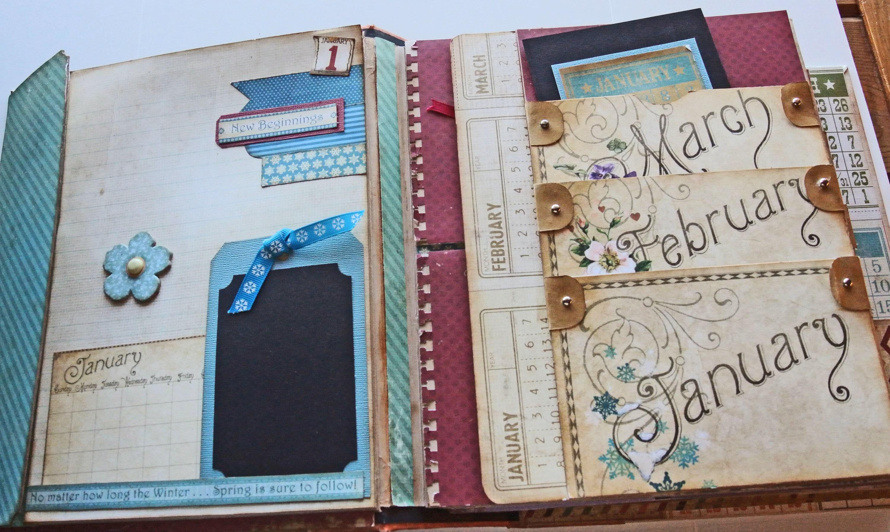 Large Blank Mini Album with Storage Case, top Scrapbook, Handmade, Photo Album - You Decorate It