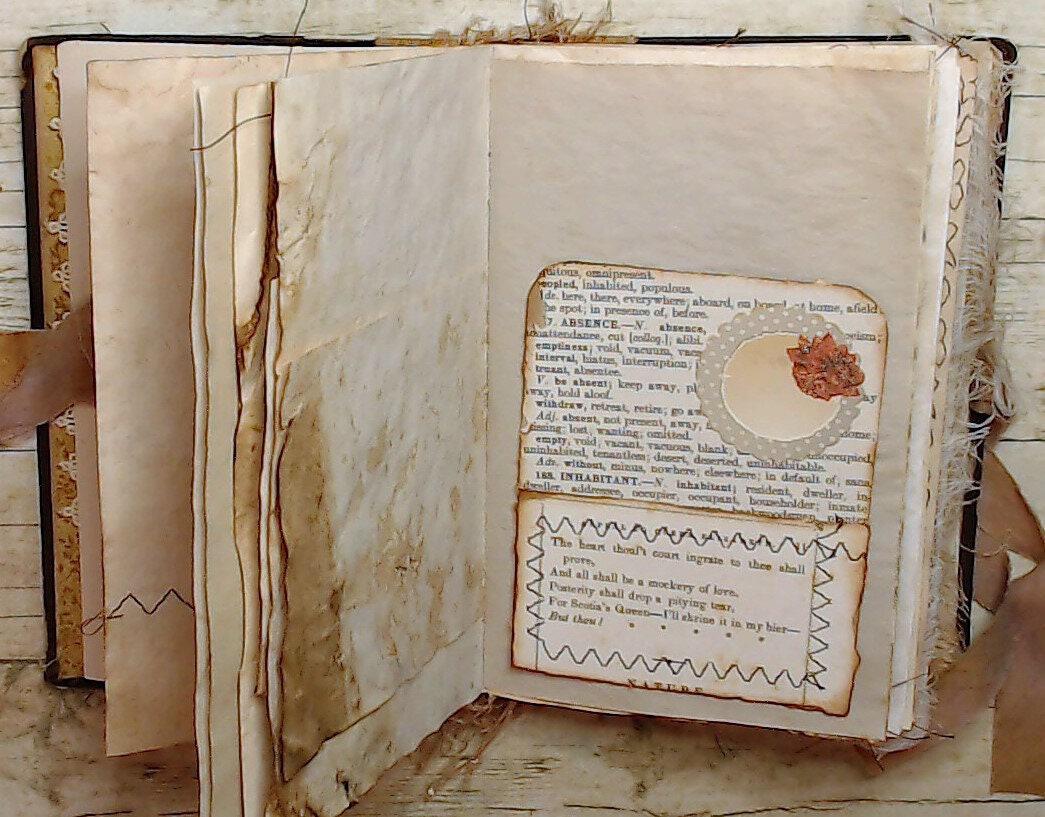 Products :: Library Pockets from Vintage Book Pages, Junk Journal Ephemera  Kit, Handmade