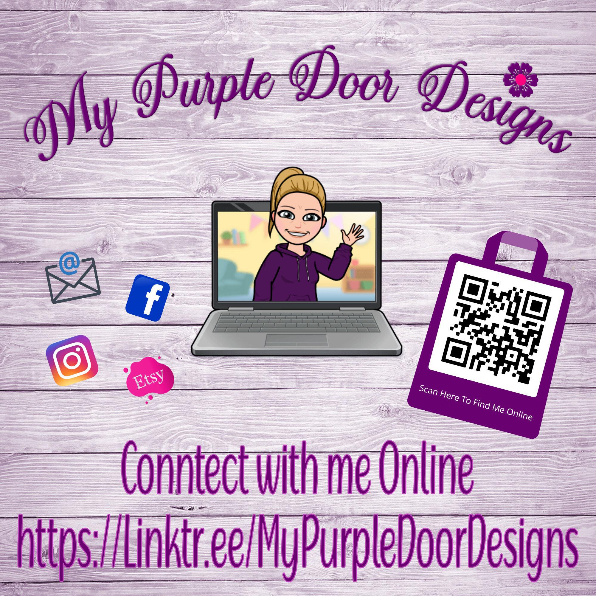 My Purple Door Designs - Envelope Seal Stickers Black & White