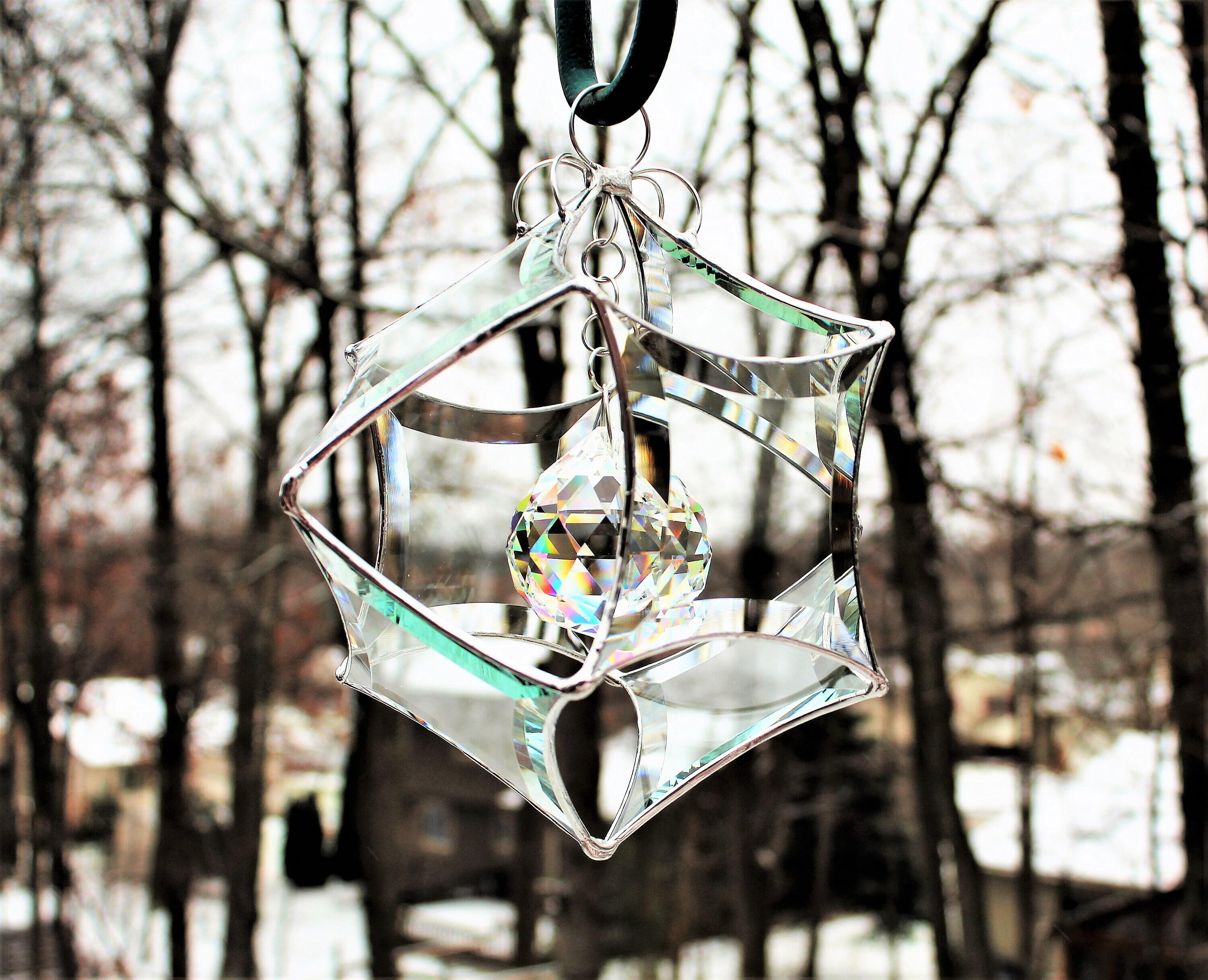 White orders marble star 3D hanging sun catcher