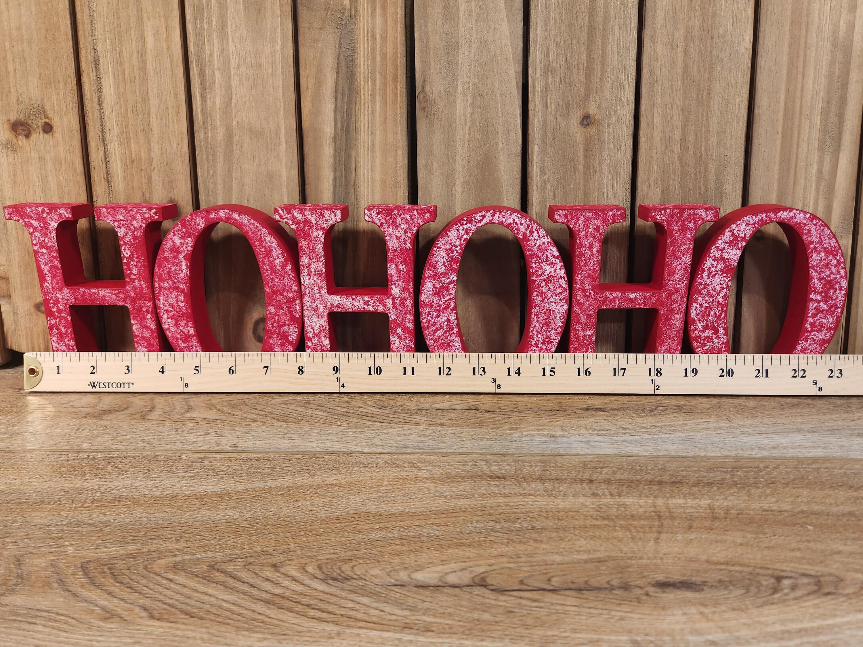 Freestanding Wooden Letters ONE Standing Wooden Sign Photo