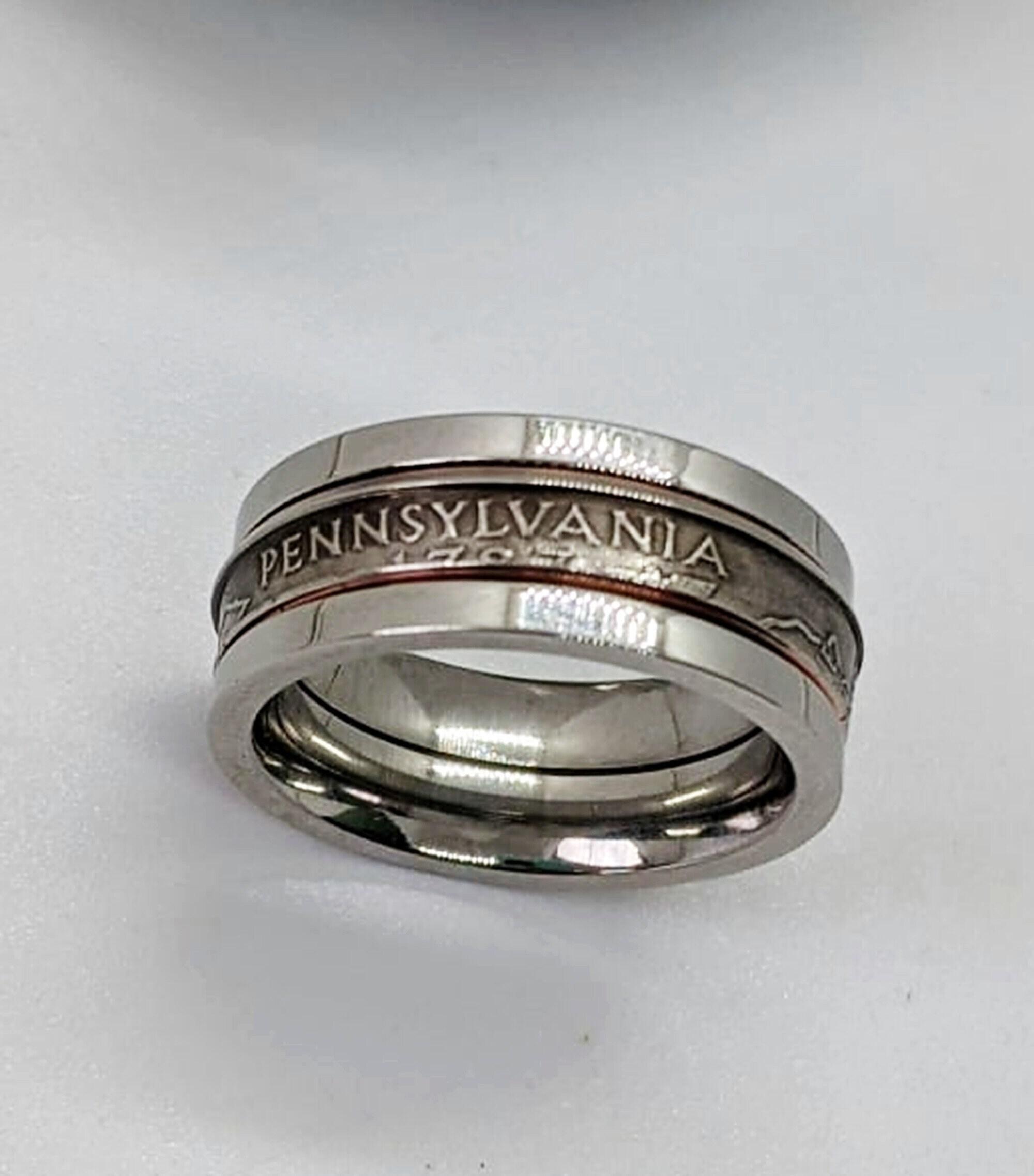 Making a Spinner Ring from Two Coins - YouTube