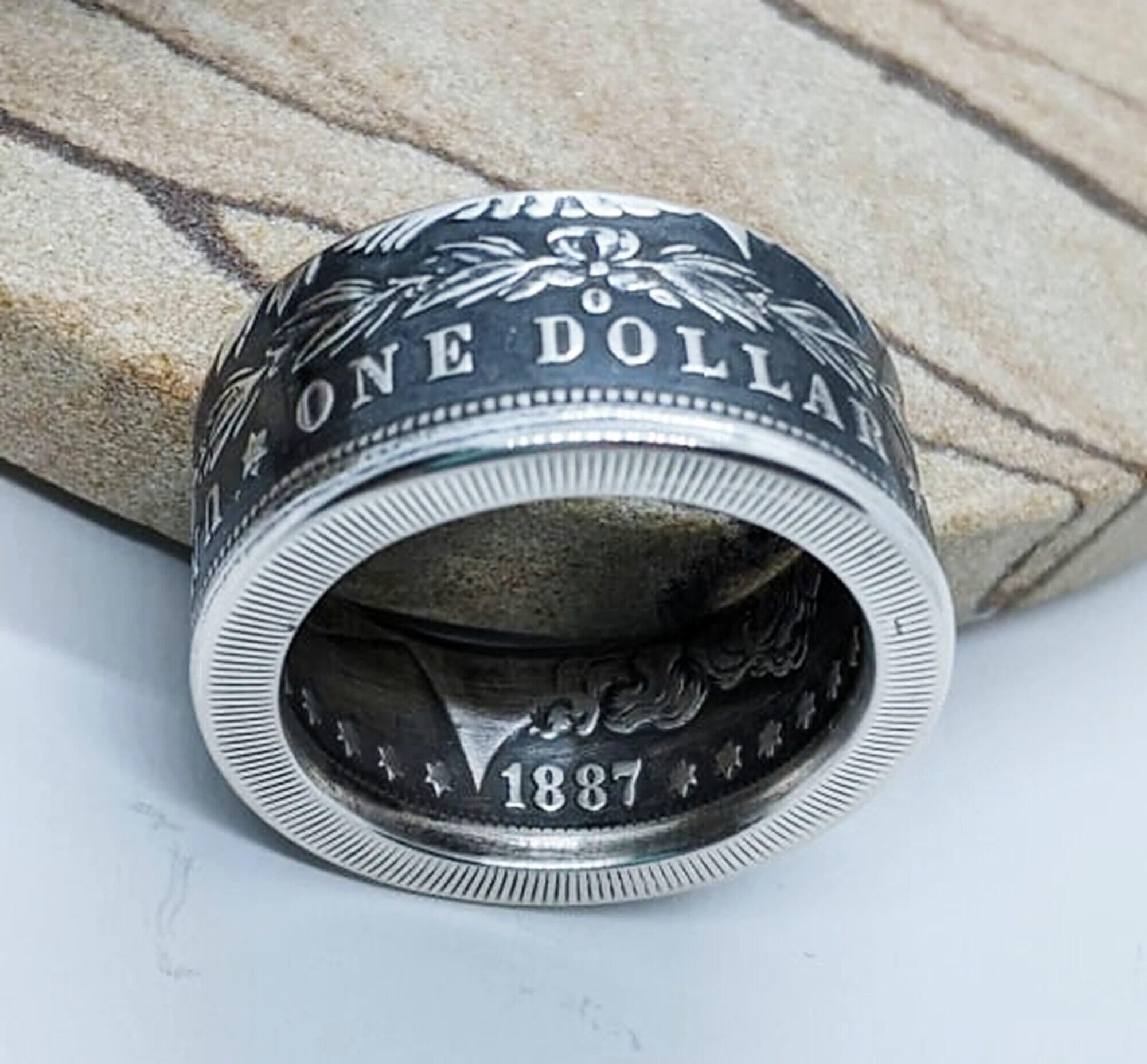 Morgan Silver Dollar Coin Ring – Americoin Rings