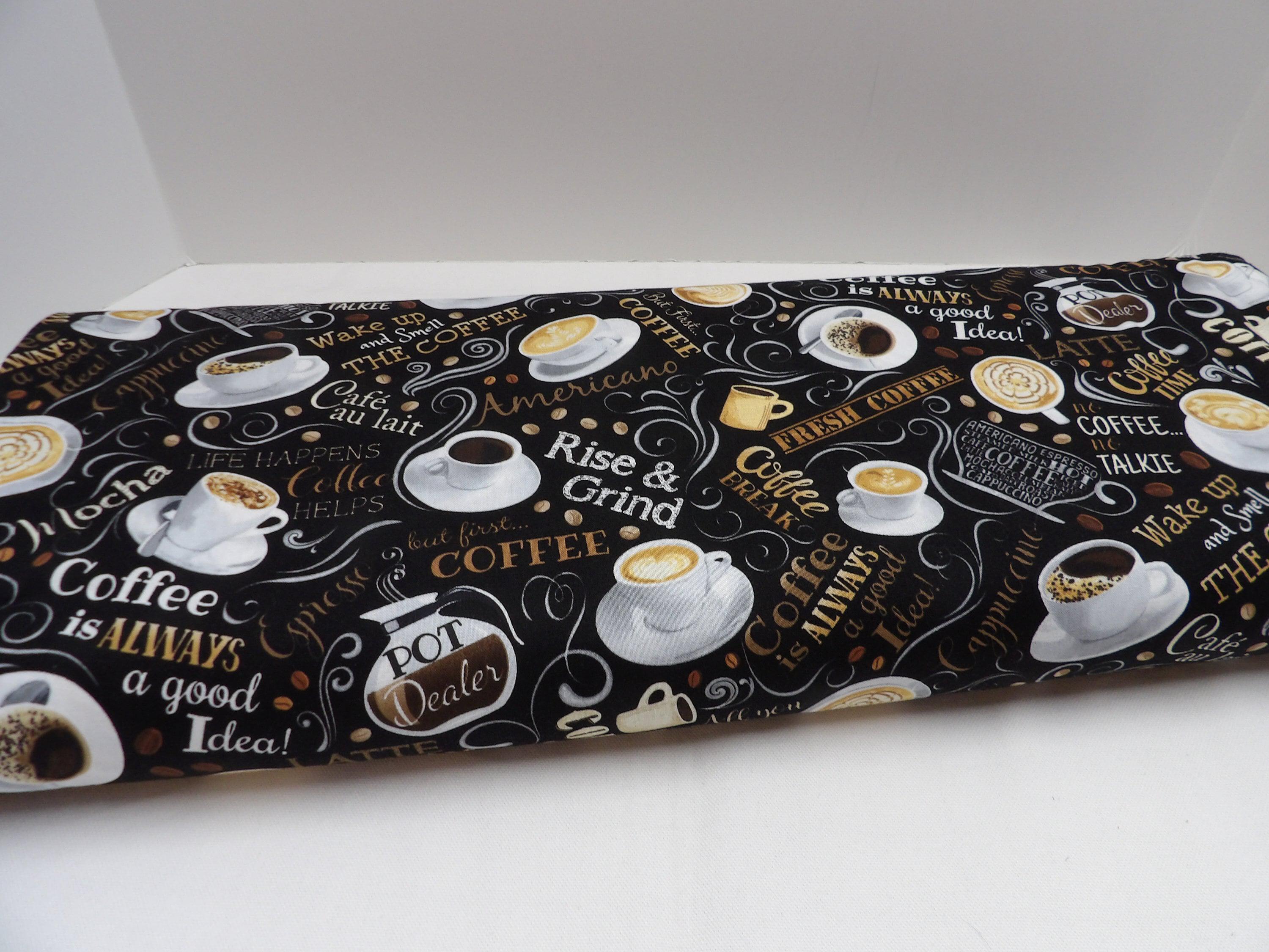 Grab Life by the Beans Washable Coffee Mat, Coffee Lovers Gift, Coffee  Placemat, Coffee Bar, Coffee Mat, Coffee Bar Decor