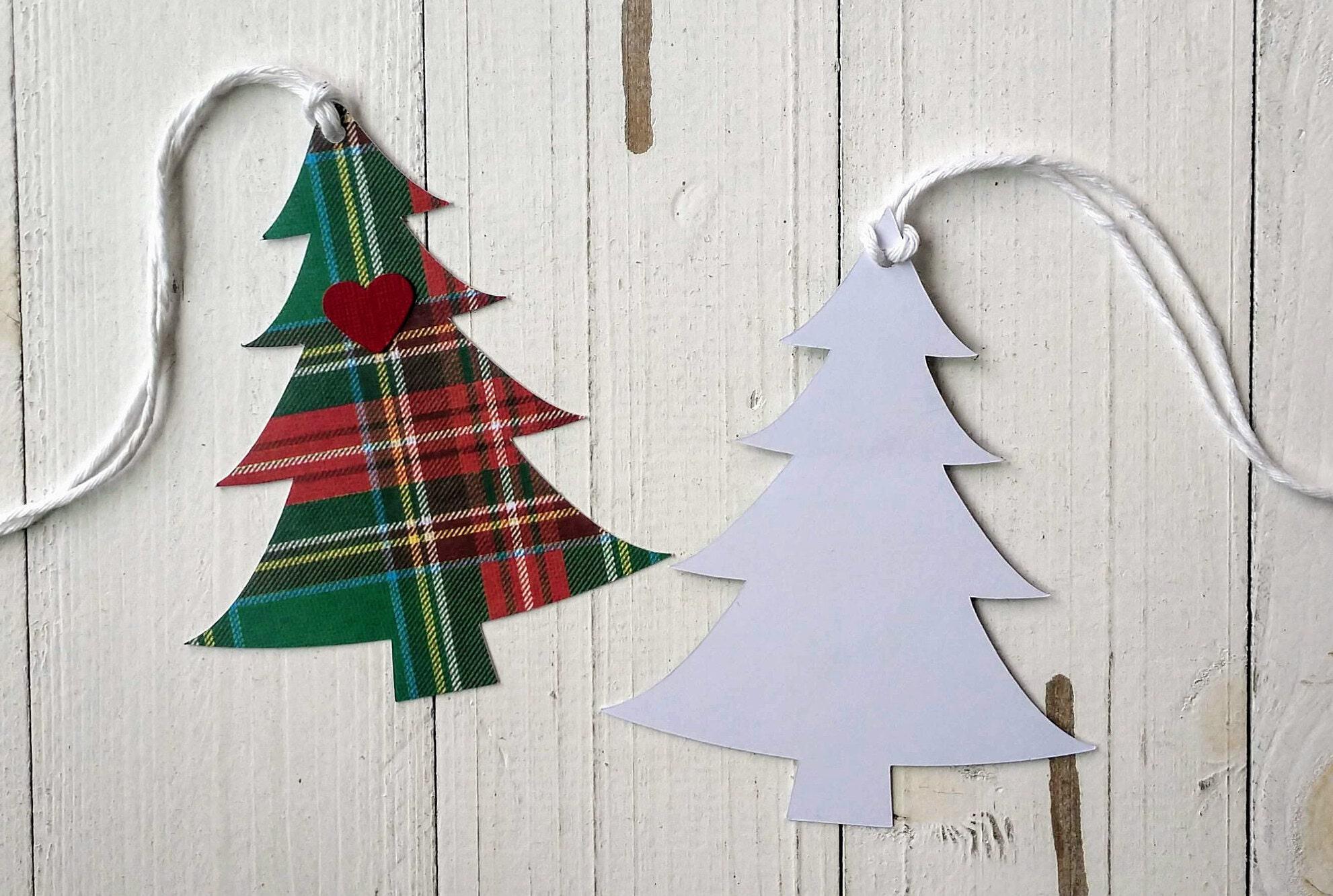 Set of 10 Christmas Pendant or Gift Tag