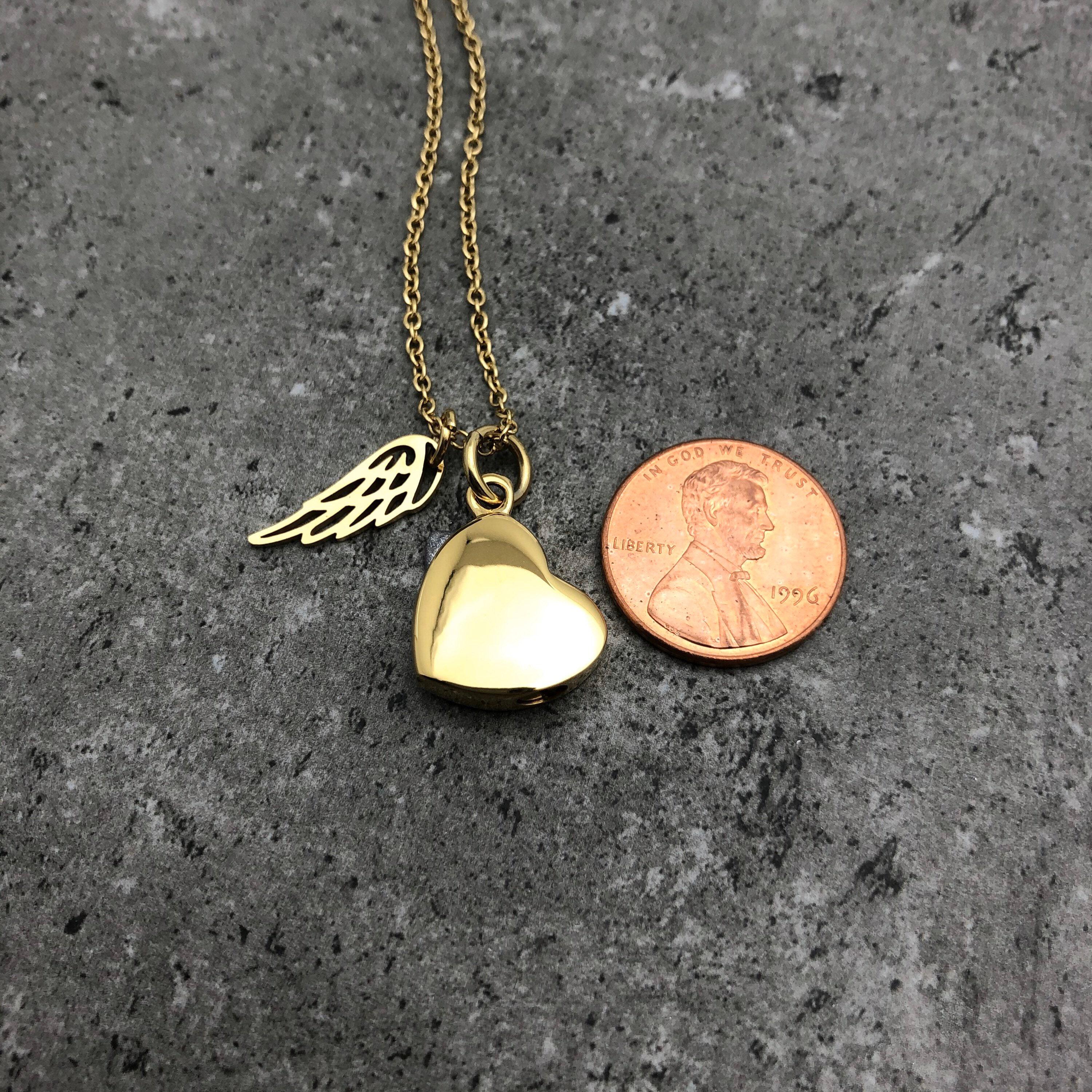 Real gold sale urn necklace