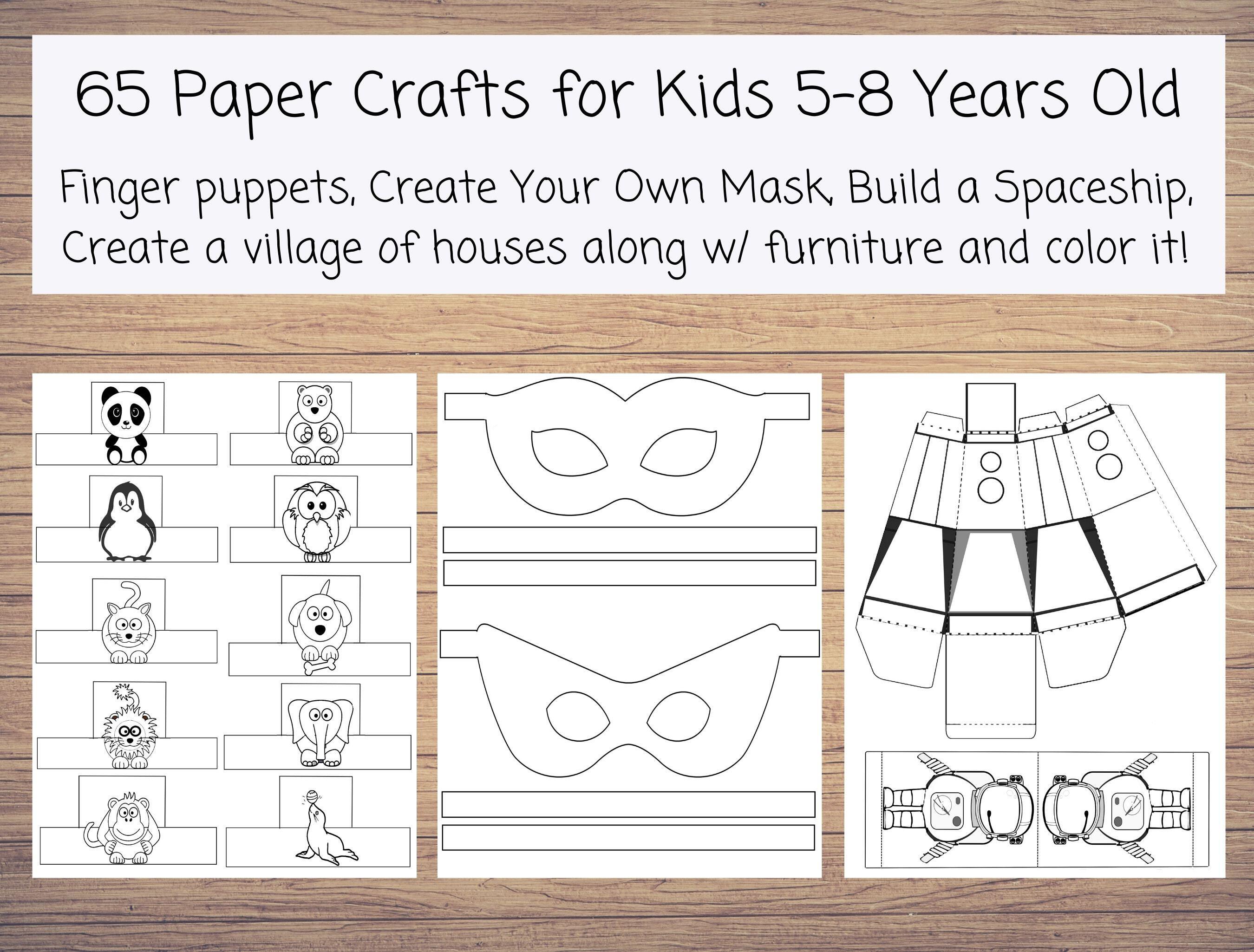 Products :: Printable 65 Paper Crafts for Kids 5-8 Years Old