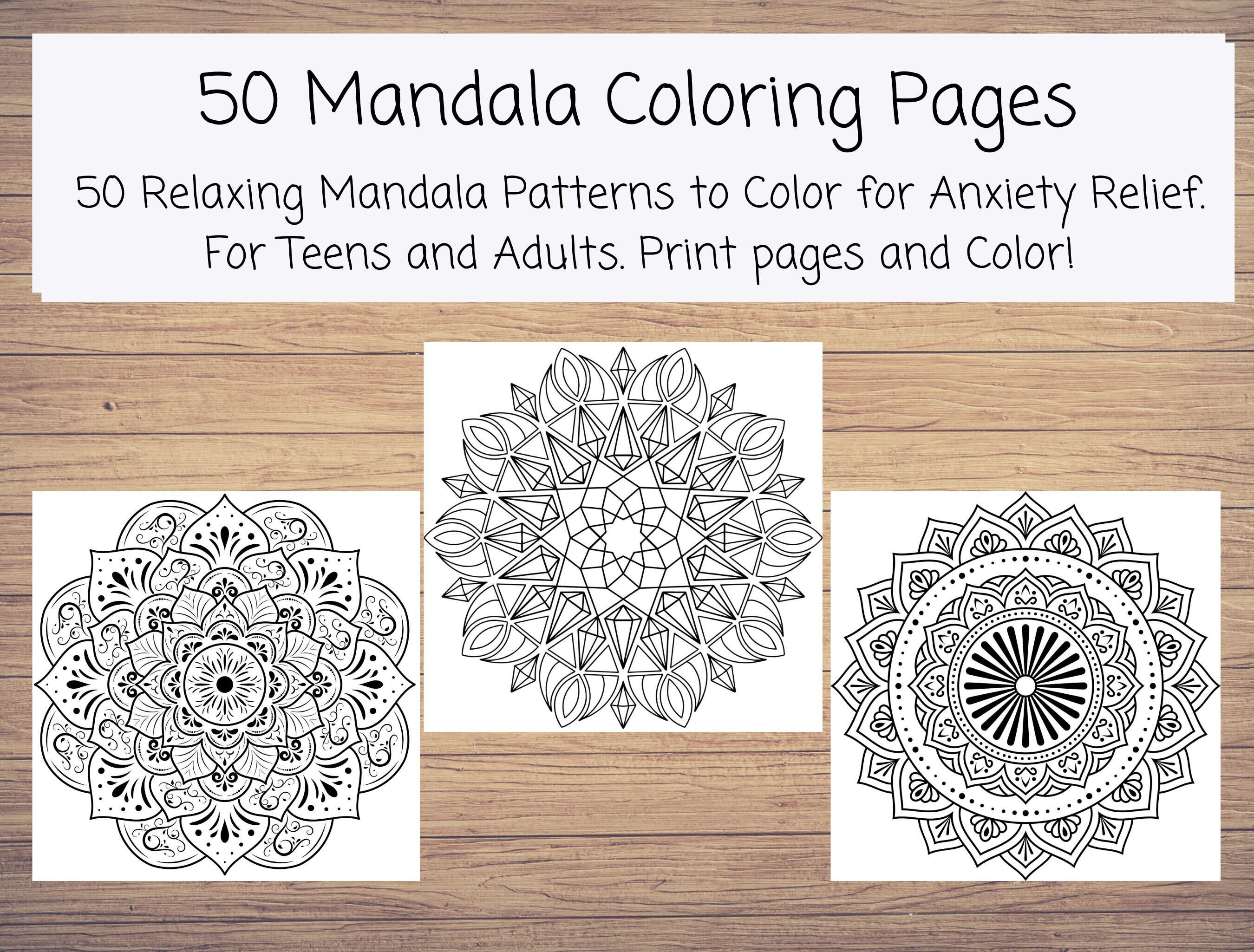  Incredible Mandalas, An Easy Mandala Coloring Book for Adults  for Relaxation and Stress Relief (Incredible Patterns