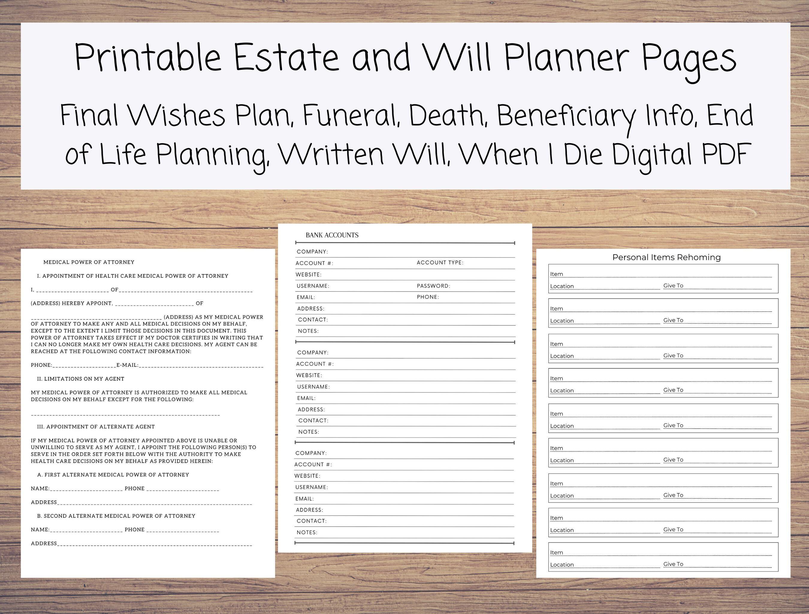 DOWNLOAD PDF When I'm Gone: Death Planner Organizer, Practical