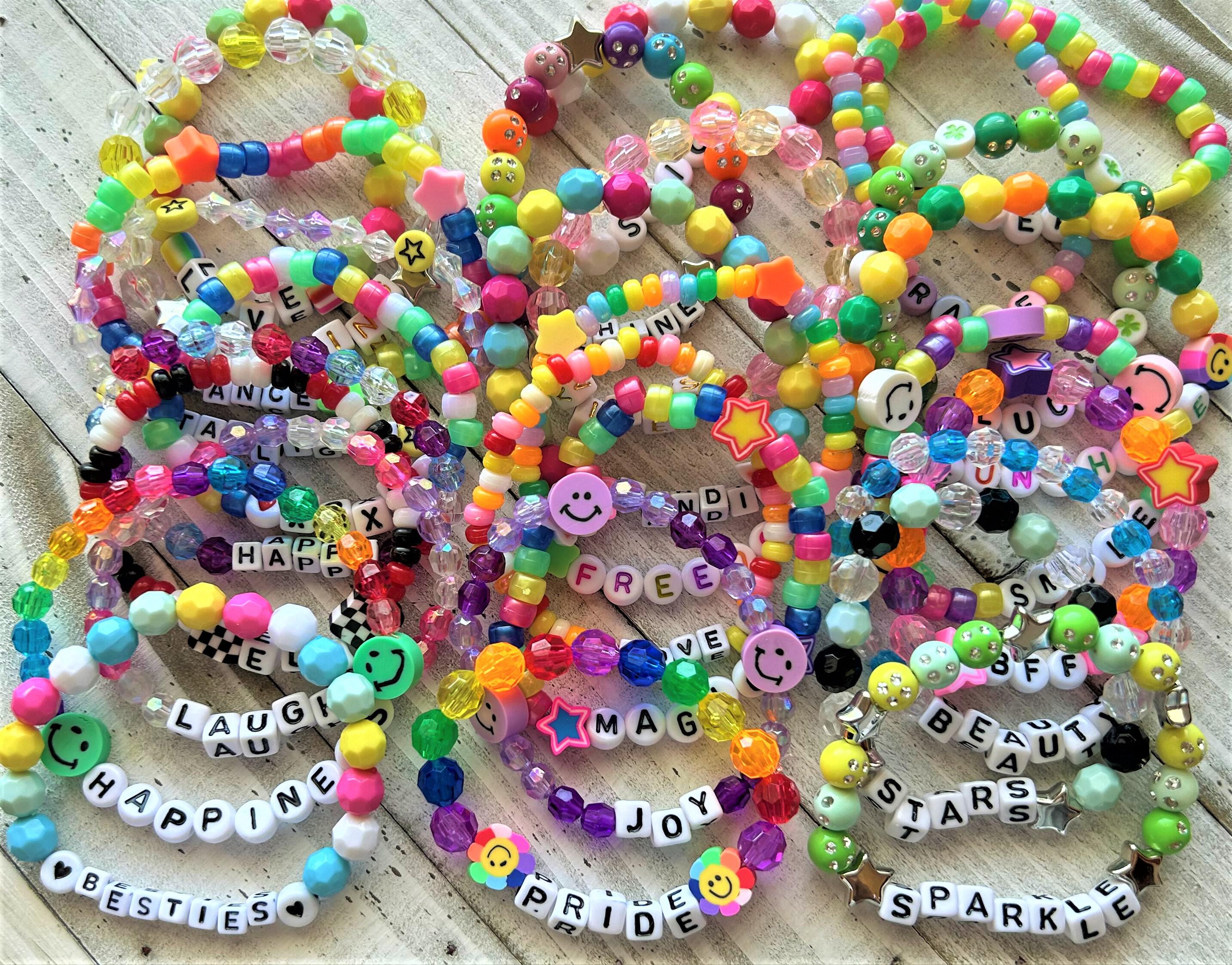 Jewelry :: Kandi bracelets lot of 5-100 friendship bracelets rave