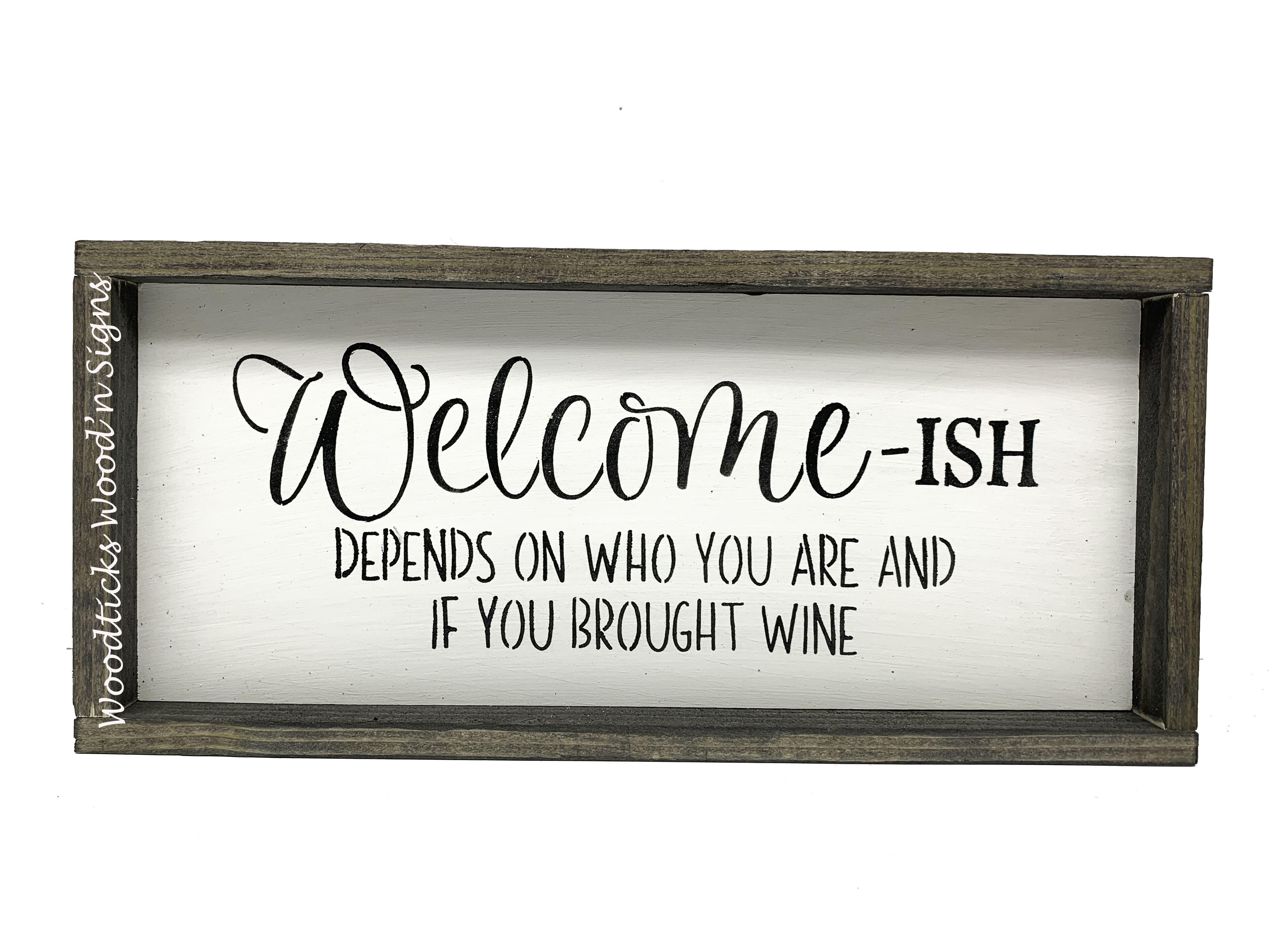Featured image of post Funny Welcome Signs For Front Door : Welcome to my first video!