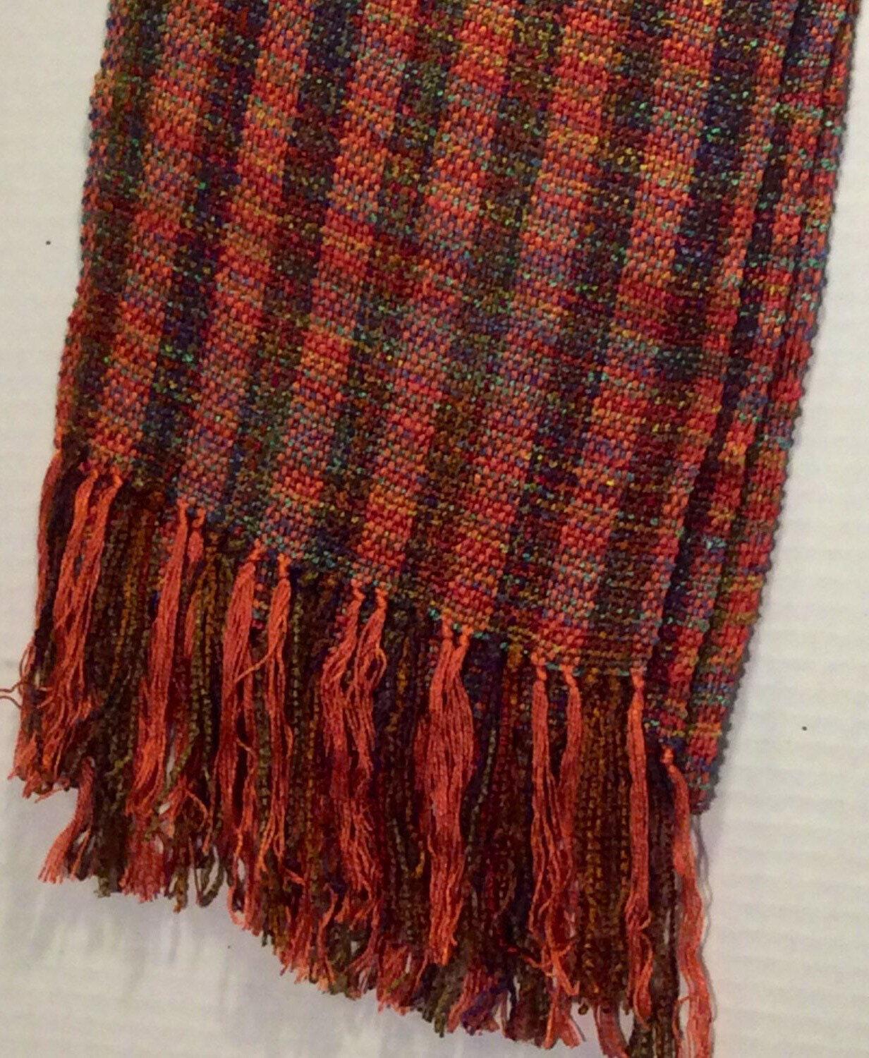 Handwoven Scarf with Stripes, One of a Kind, shops Handmade in Alaska