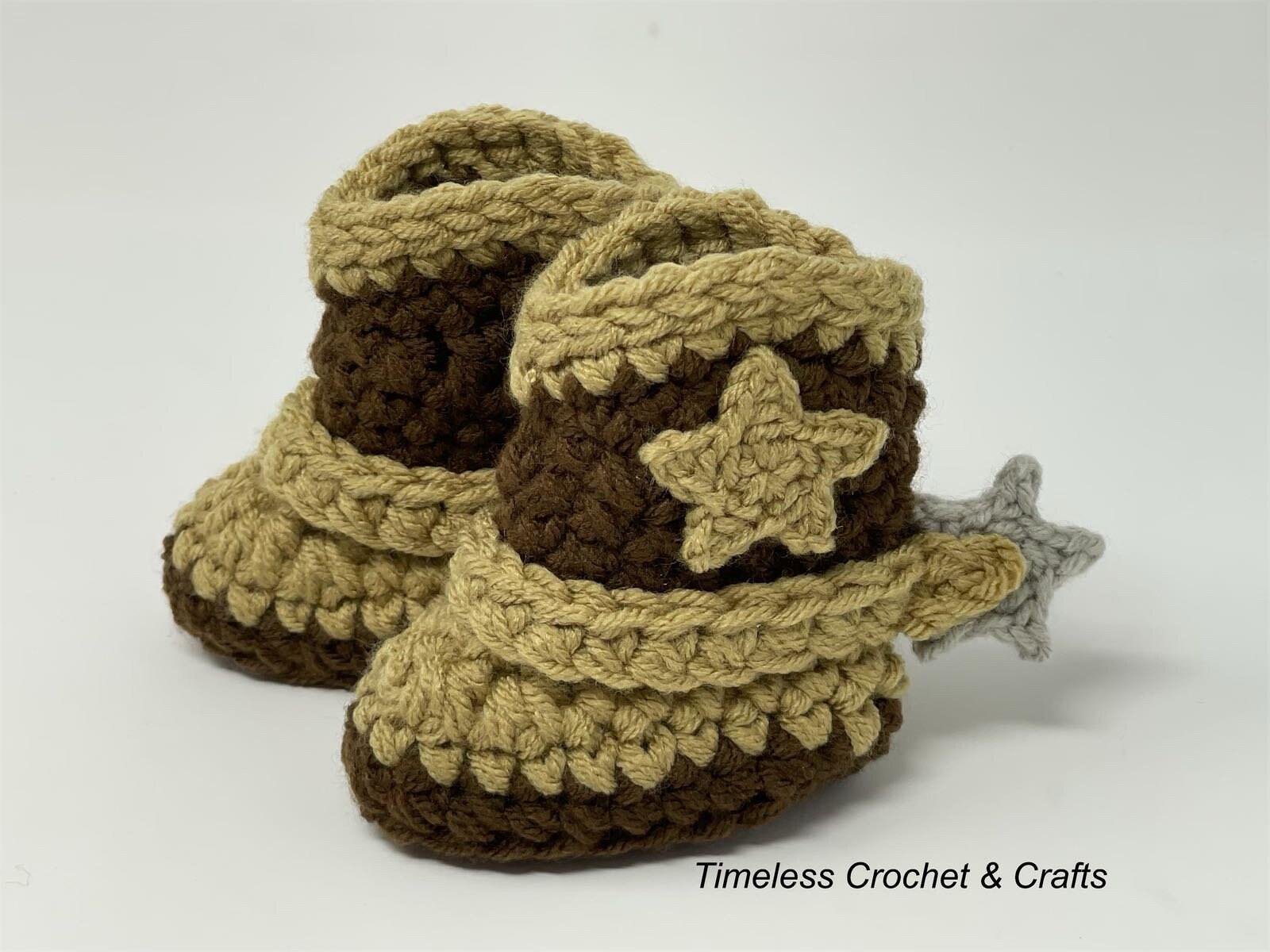 Crochet cowboy booties hotsell