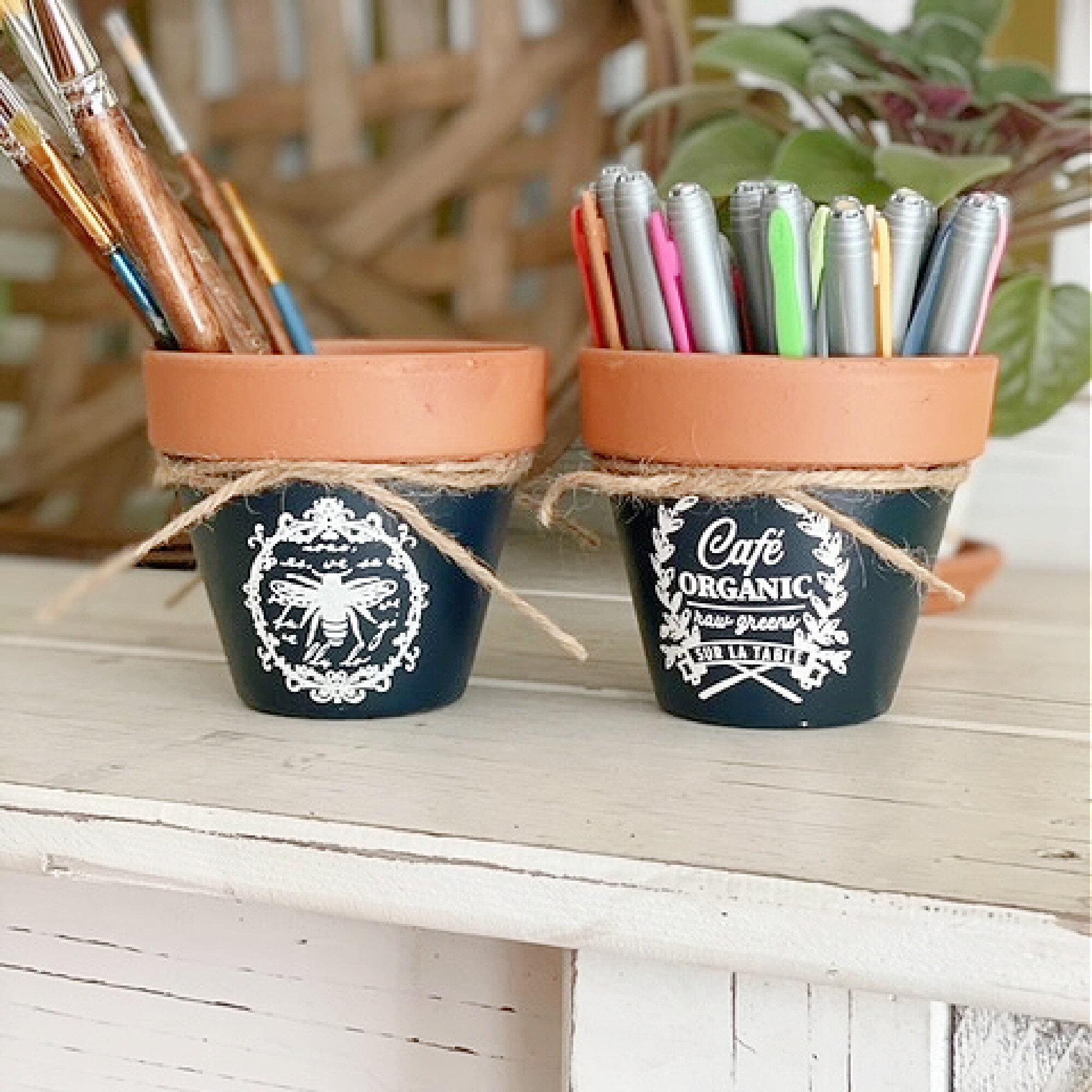 Home & Living :: Home Decor :: Floral & Indoor Planters :: Farmhouse Clay  Flower Pot, 4 Inches, Set of two, Vintage style, rustic planter, birthday,  housewarming, Mother's Day, Wedding Gift